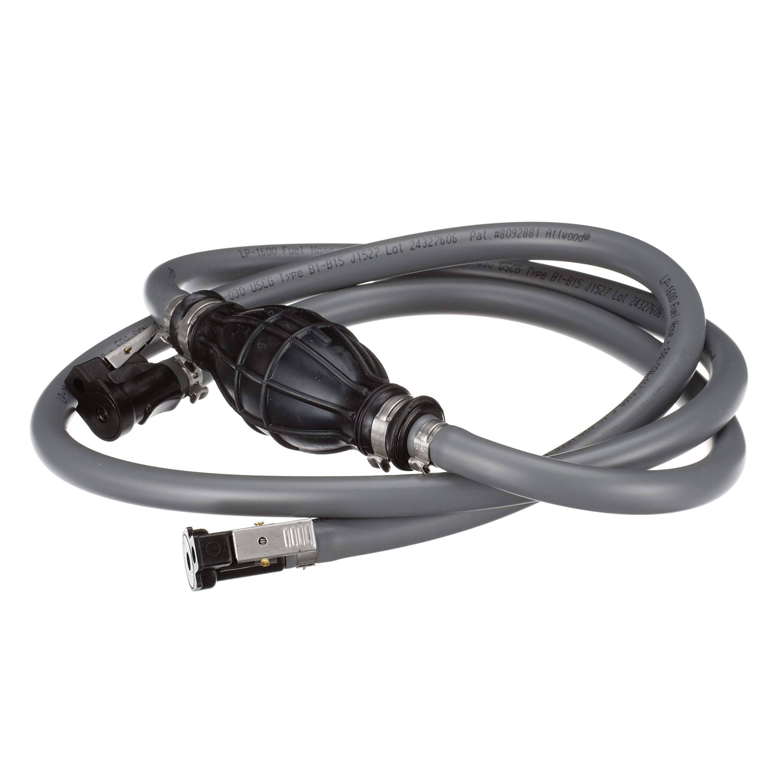 Attwood 93806Elp7 Fuel Line Kit — For Johnson And Evinrude Engines, 6 Feet Long, 3/8-In. Diameter, With Hose Fittings