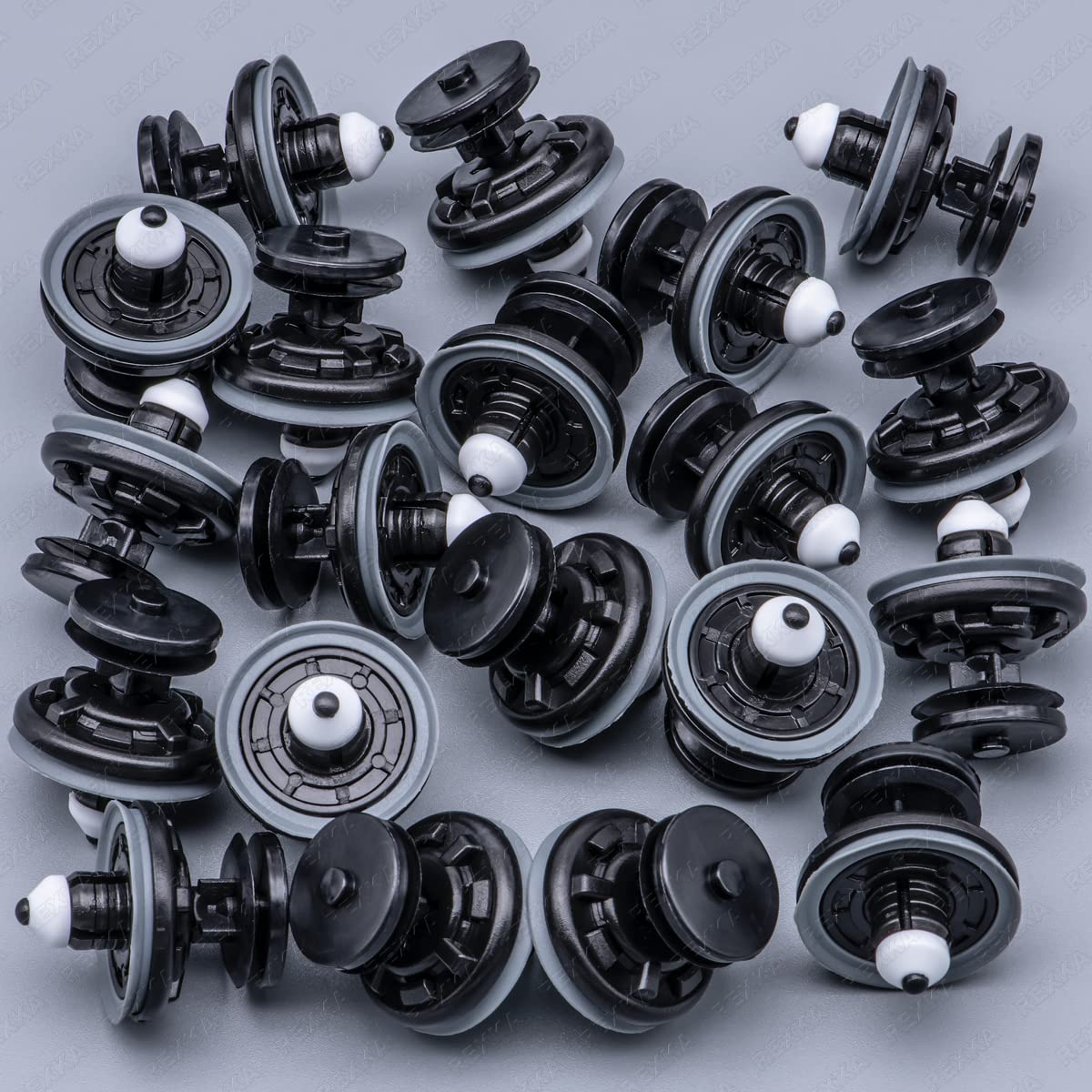 Rexka 20 Pcs Interior Door Panel Trim Retainer Clips 6Q0-868-243 For Vw Audi A4 A6 A8 Gti Jetta Passat Tiguan 6Q0868243