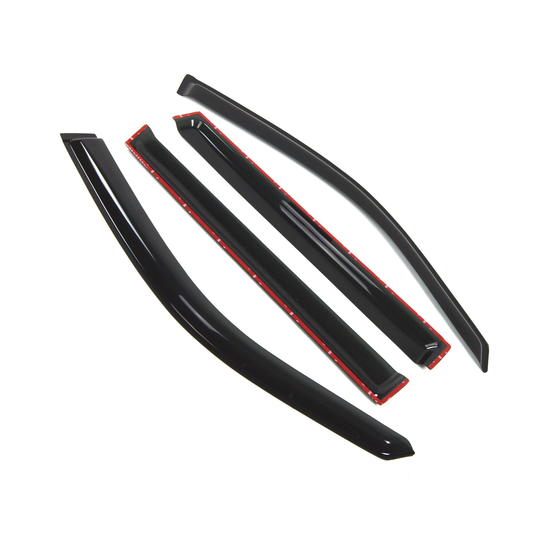 Tuningpros Outside Mount Window Vent Visors Rain Guards Compatible With Honda Pilot 2003-2008 | Side Window Wind Deflectors Rain