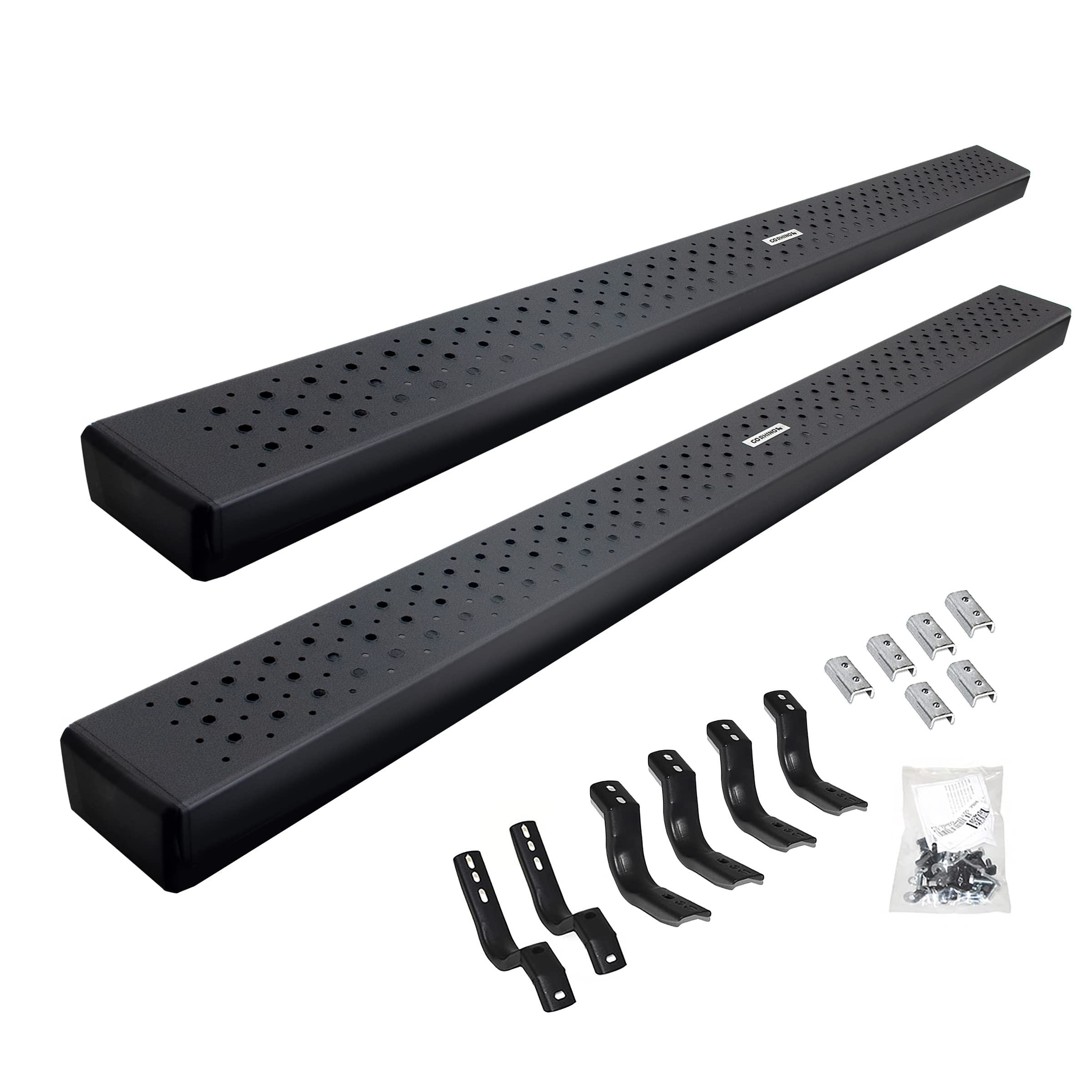 Go Rhino 6863404780T Hd Oe Xtreme Side Steps With Mounting Brackets Kit For 19-24 Chevrolet, Gmc