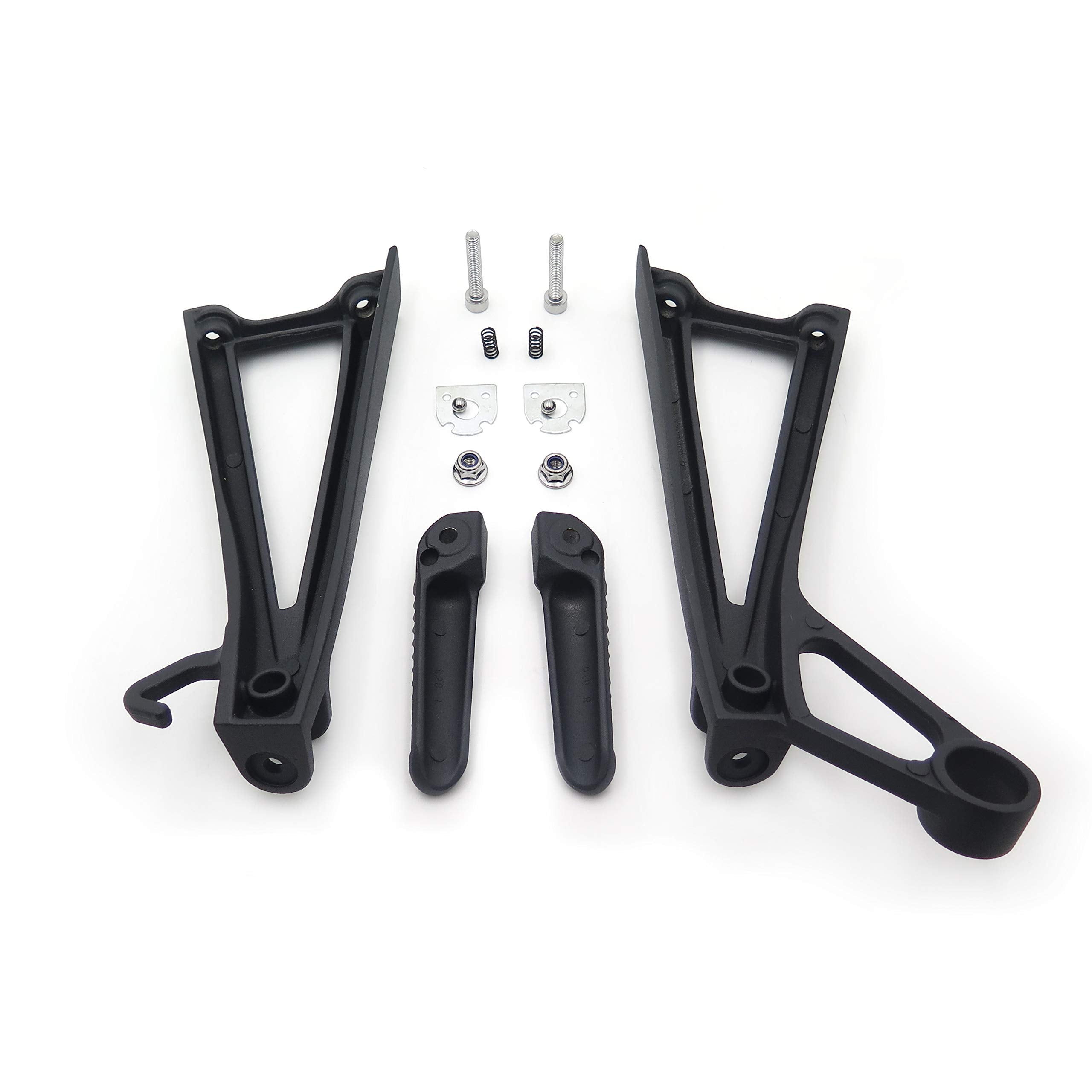 HONGK- Black Passenger Foot Peg Compatible with Yamaha Yzf R6 R6S 2003-2006 2007 2008 2009 2010 [B01C0STUX2]