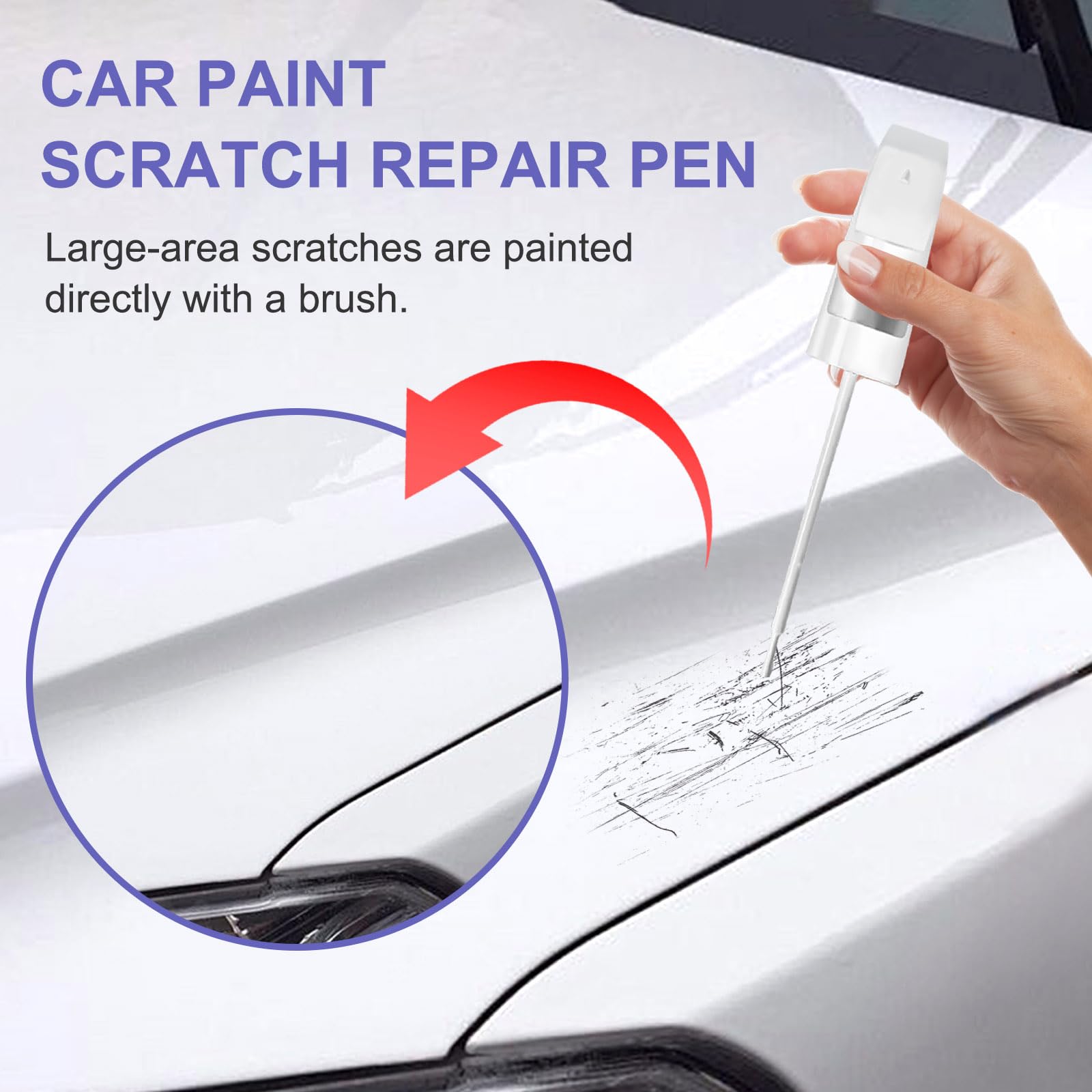 Touch Up Paint for Mercedes Benz Obsidian Black (197/9197)-Exact Match-Chips and Nicks TouchUp Paint Pen Scratch Repair Car Acce