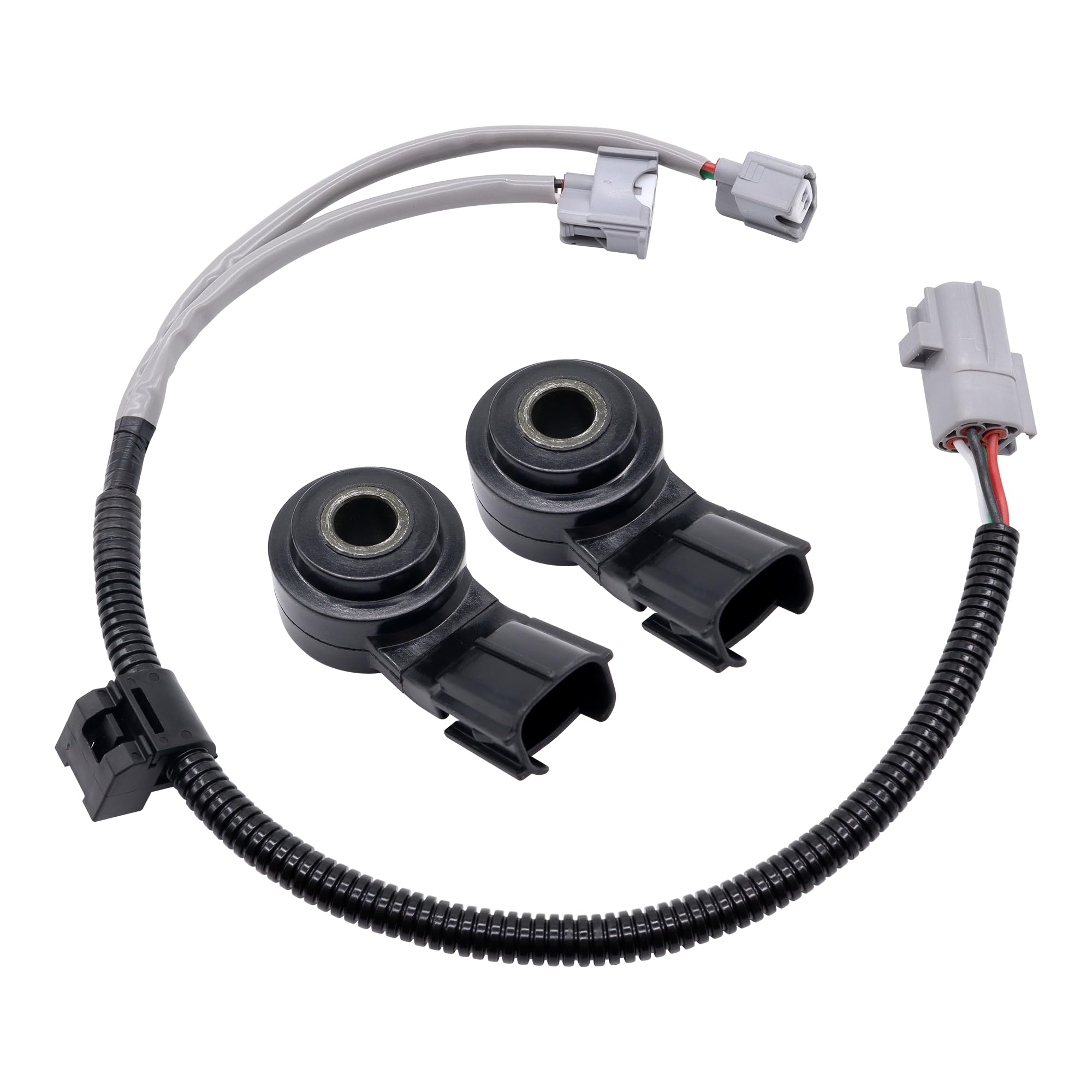 HiSport 89615-B6010 Knock Sensor and Harness Kit - Compatible with Toyota Corolla FJ Cruiser Highlander Matrix Sequoia Sienna Av