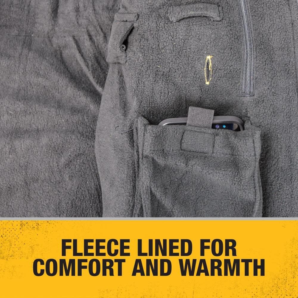 DEWALT Men's Heated Soft Shell Jacket Kit, 3X Large, Black, Polyester, Model DCHJ060ABD1-3X