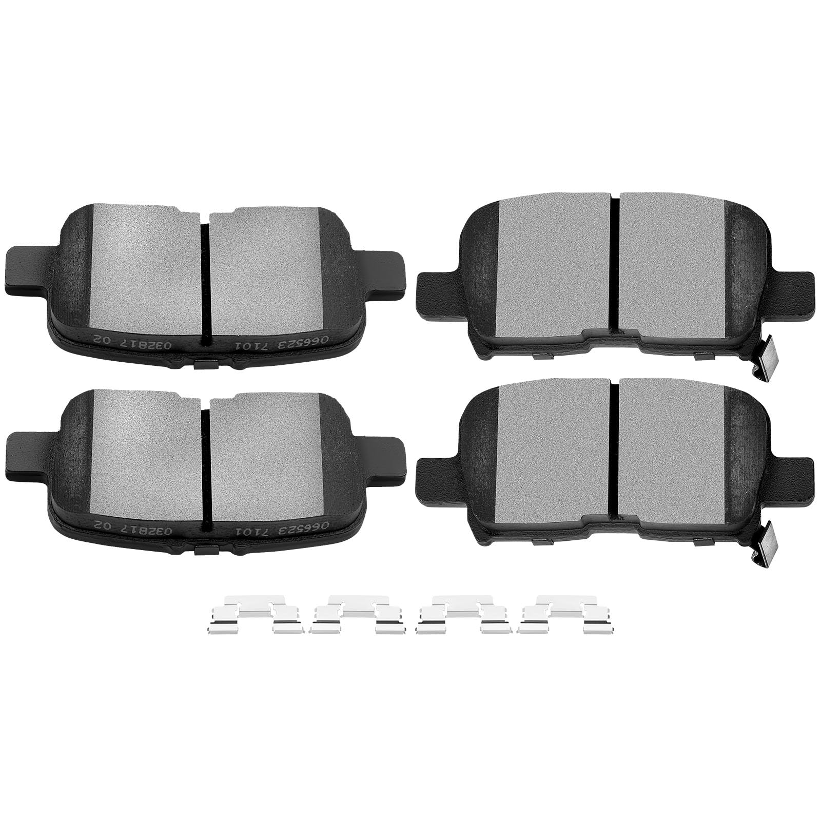 Scitoo D865 Ceramic Brake Pads Sets Rear Replacement For Acura Mdx 2001-2006,For Honda Odyssey 2002-2004,For Honda Pilot 2003-20