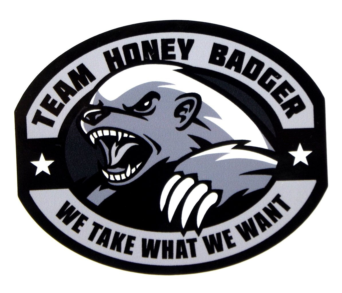 Milspec Monkey Team Honey Badger Vinyl Decal (Swat (Black))