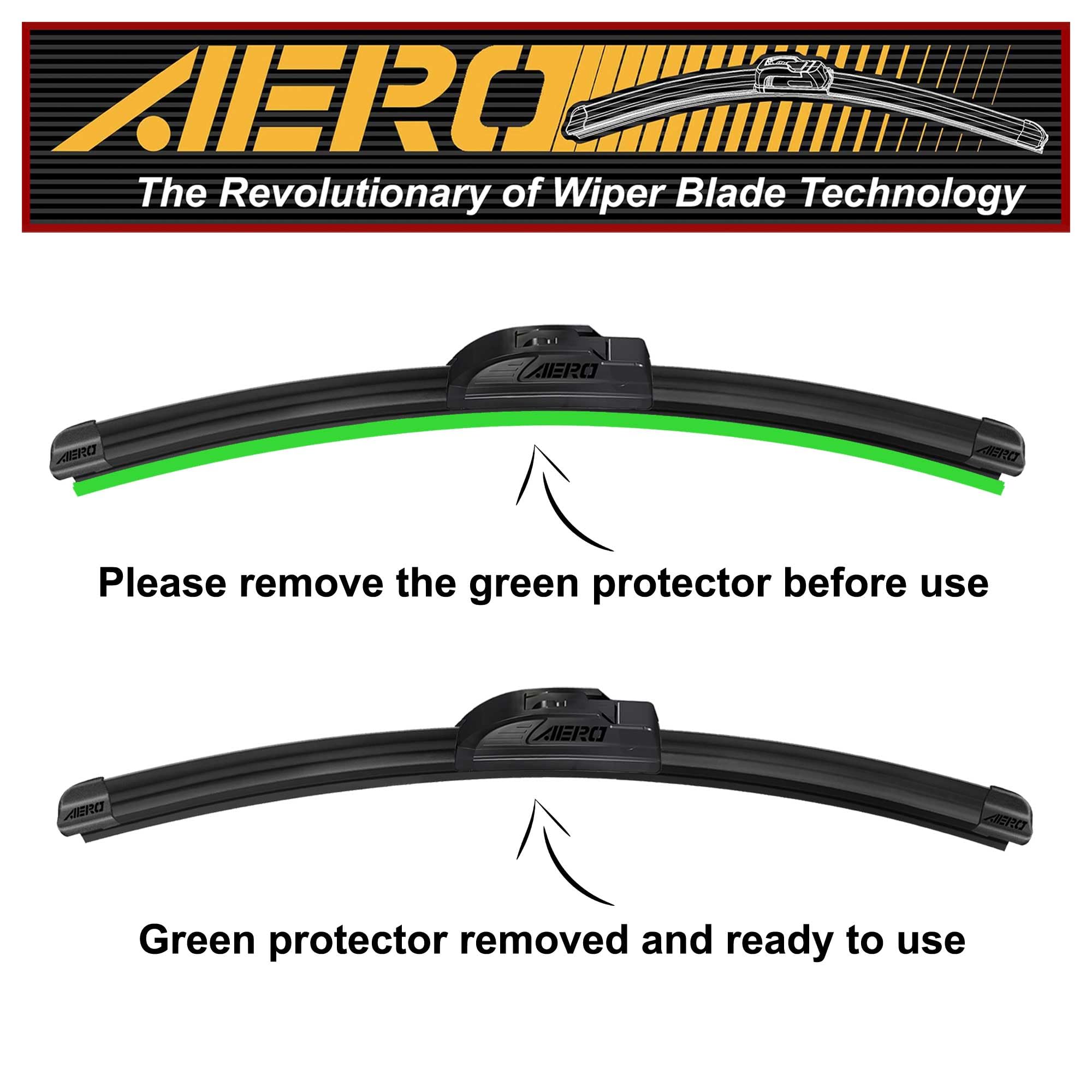 Aero Wipers Replacement For Nissan Rogue Sport 2023-2017 (Not Base Model), 28''+18'' Front + 12'' Rear, Premium All-Season Winds