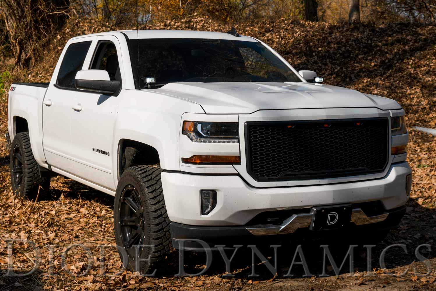 Diode Dynamics Stage Series Backlit Ditch Light Kit Compatible With Chevrolet Silverado 1500 2014-2019, Bracket Only None
