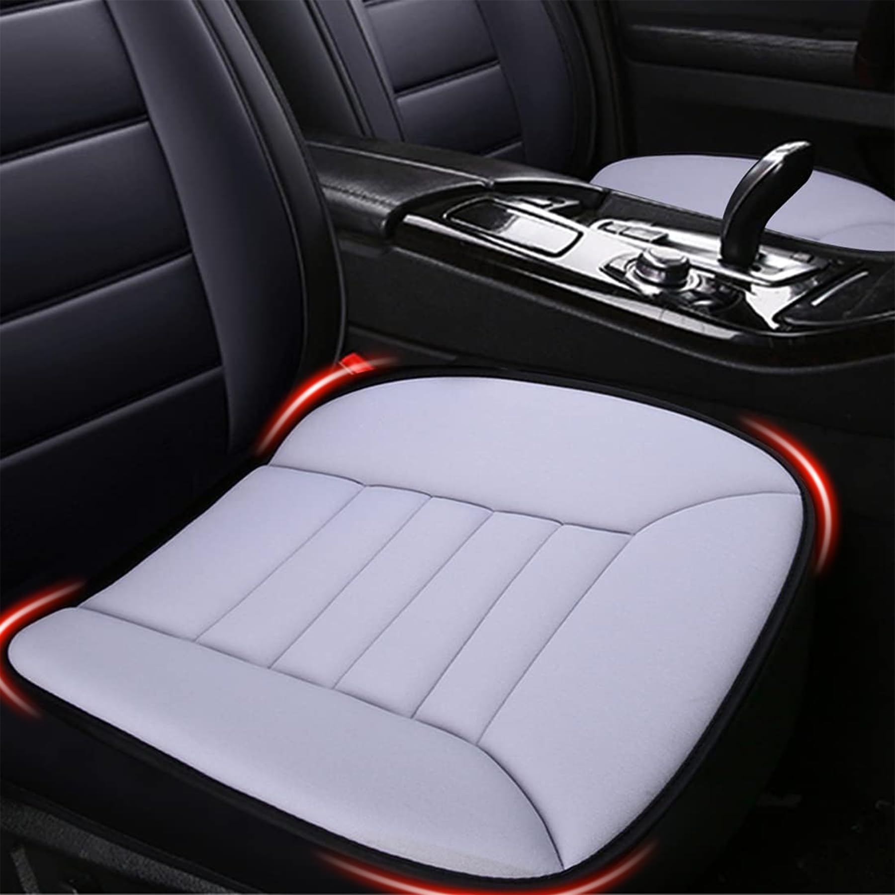 Myfamirea Car Seat Cushion Pad Comfort Seat Protector For Car Driver Seat Office Chair Home Use Memory Foam Seat Cushion With No