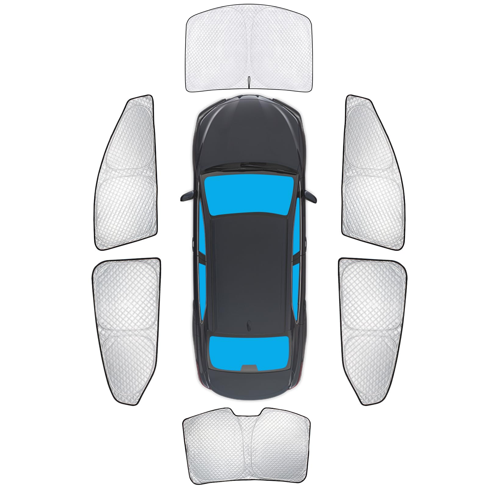 Kmf Windshield Sun Shade Replacement For Toyota Corolla (Not For Corolla Cross) 2020-2024 2025, Side Sun Shade Cover Sun Visor S