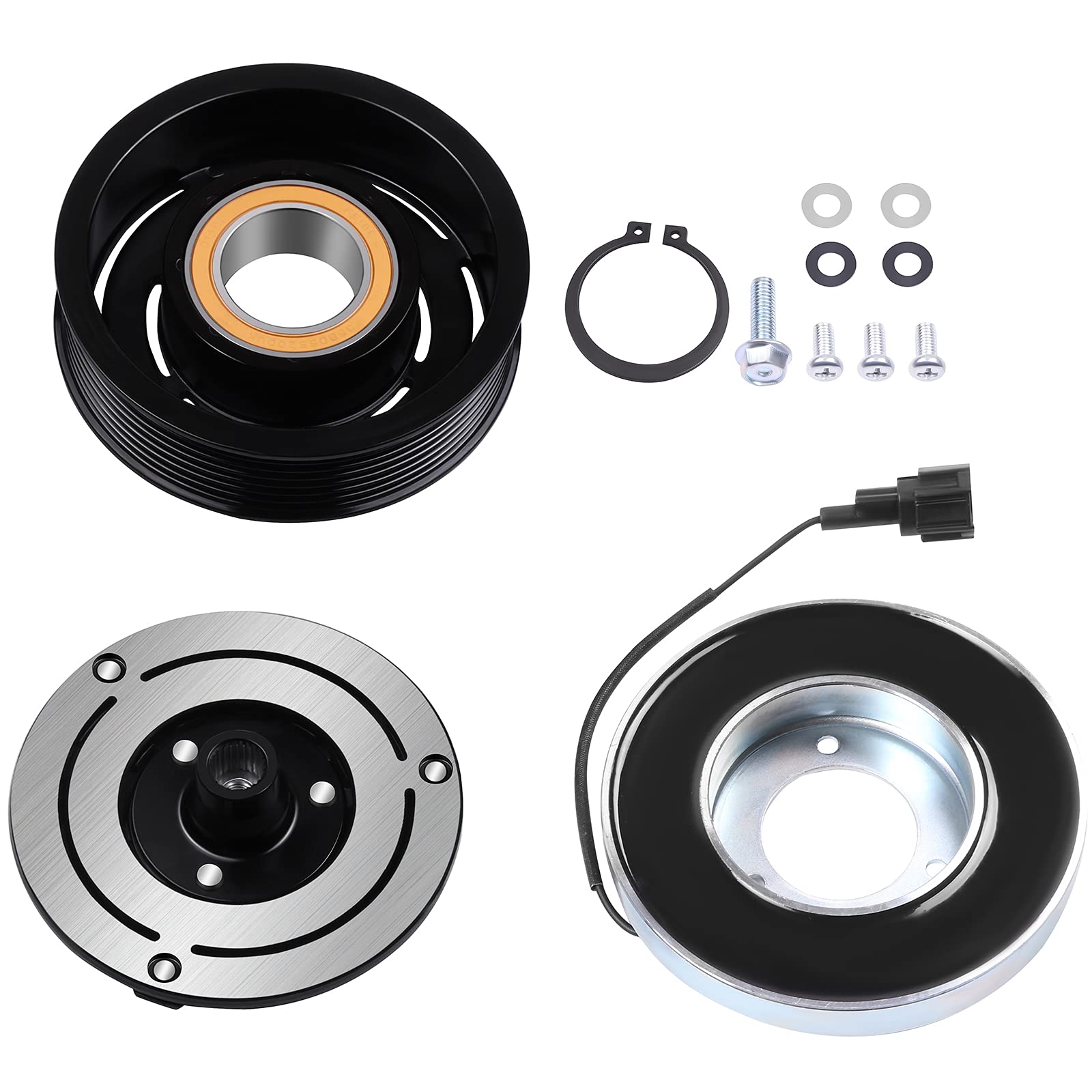 ECCPP A/C Compressor Clutch fit for 2002-2008 for Nissan Altima Maxima 3.5L AC Clutch