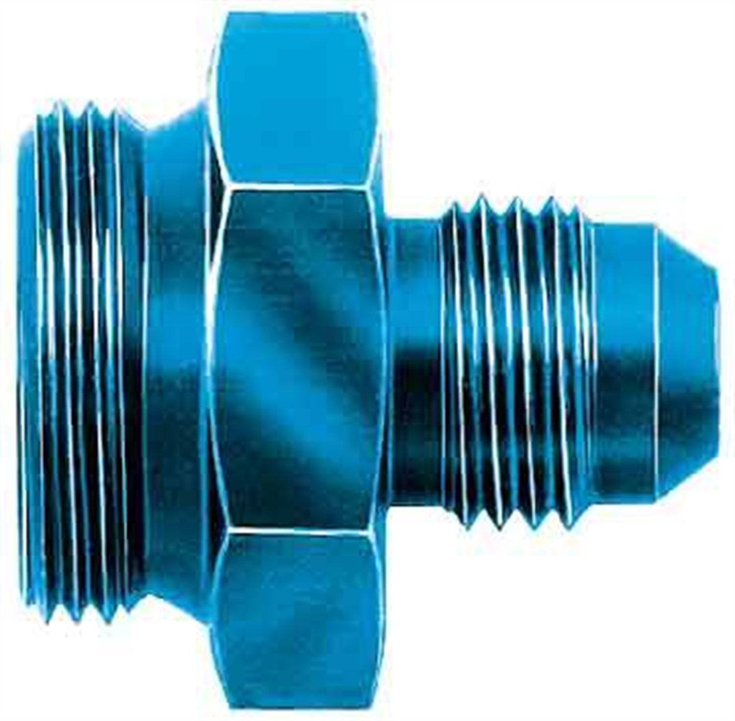 Aeroquip Fcm2114 Blue Anodized Aluminum Carburetor Adapter