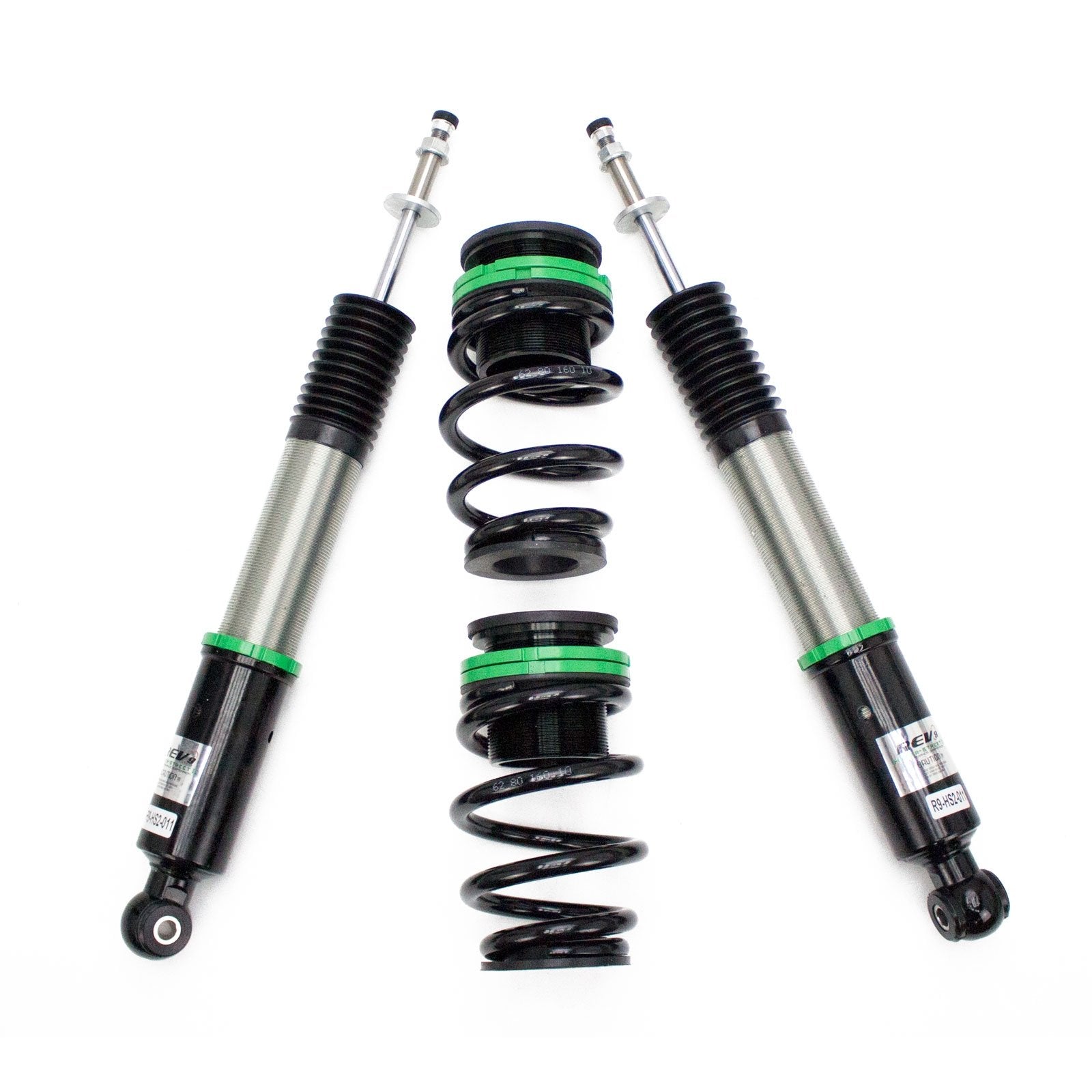 Rev9 R9-Hs2-011_2 Hyper-Street Ii Coilover Suspension Lowering Kit, Mono-Tube Shock W/ 32 Click Rebound Setting, Full Length Adjustable, Compatible With Honda Civic Si (Fg/Fb) 2012-13