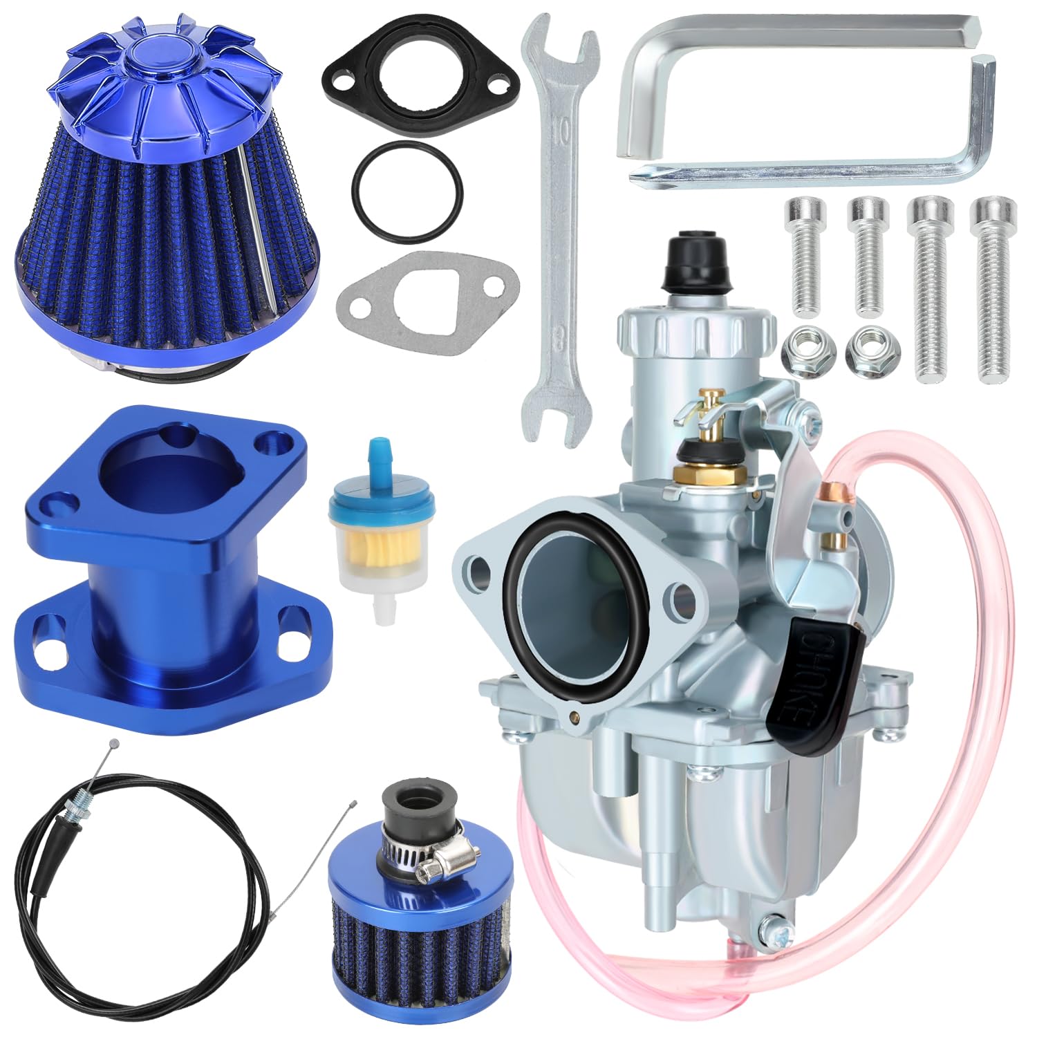 Yoxufa Vm22 Carburetor 212Cc Carb Replacement For Predator 212Cc 224Cc 196Cc 6.5Hp Engine Coleman Ct200U Ct200U-Ex Bt200X Baja W