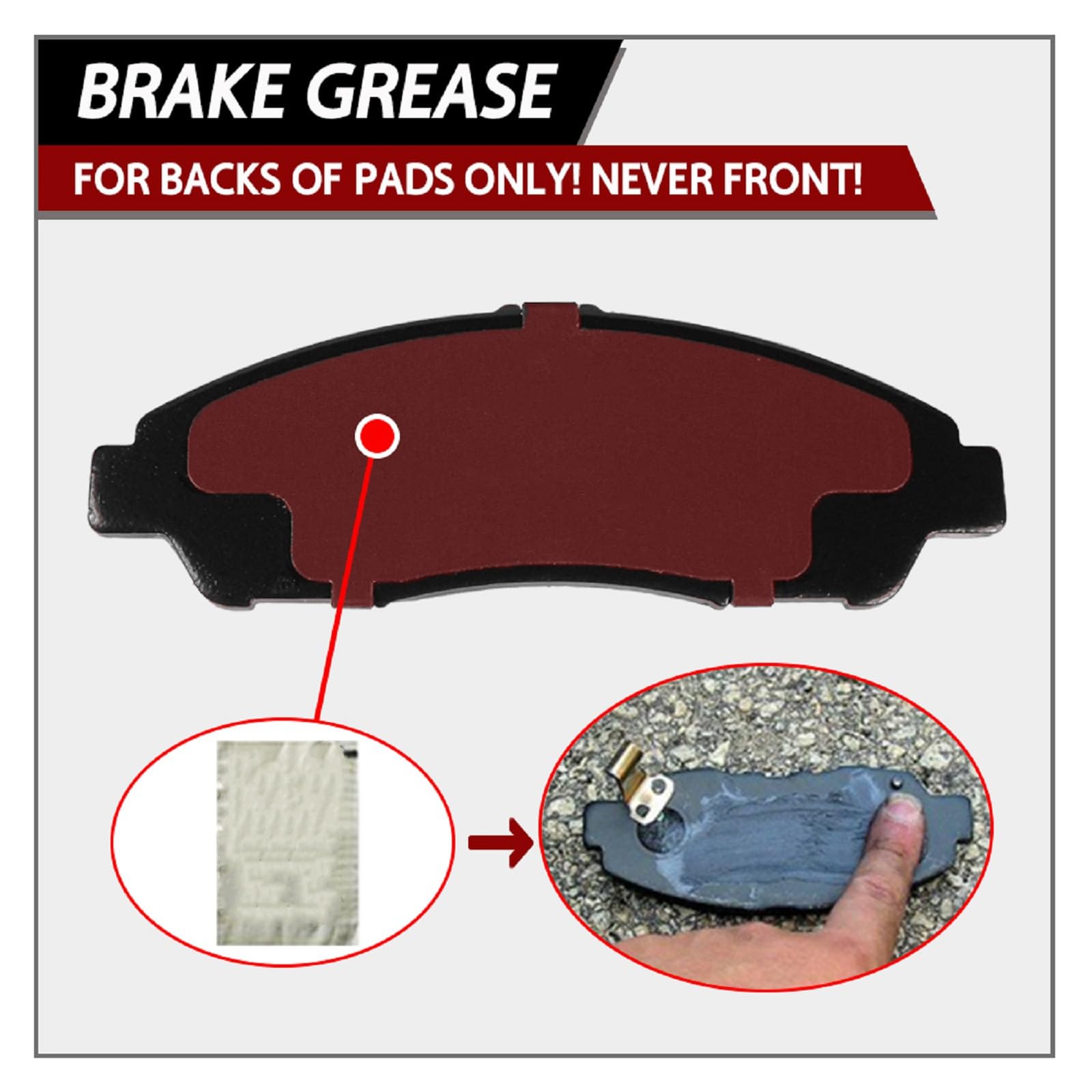 Sipautec-8Pcs Front Rear Ceramic Brake Pads Compatible With 2014 2015 2016 2017 2018 Nissan Altima D1393 D1650