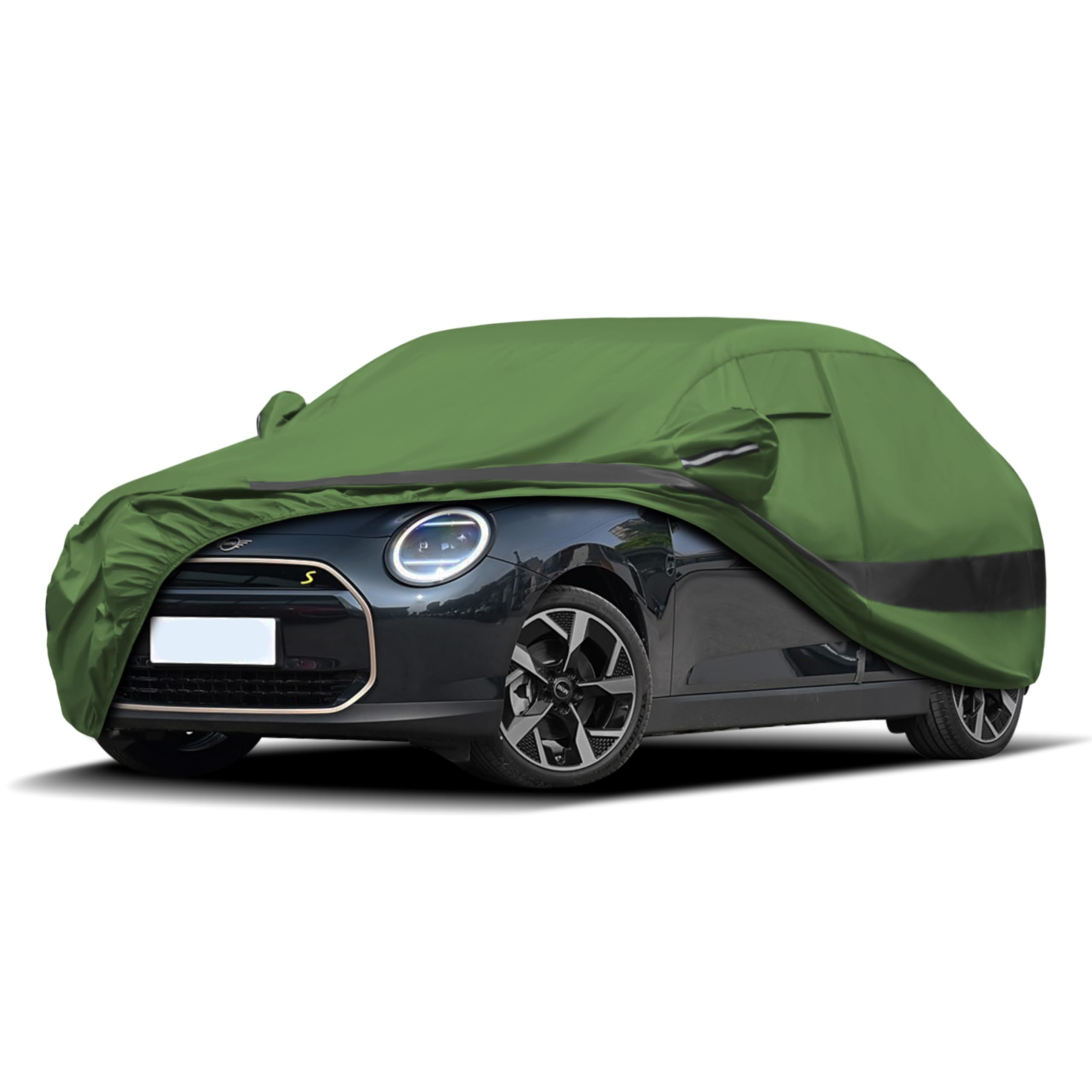 Jurmon Heavy Duty Outdoor Car Cover Compatible With Ford Mustang,Waterproof All Weather For Automobiles, Outdoor Full Cover Rain