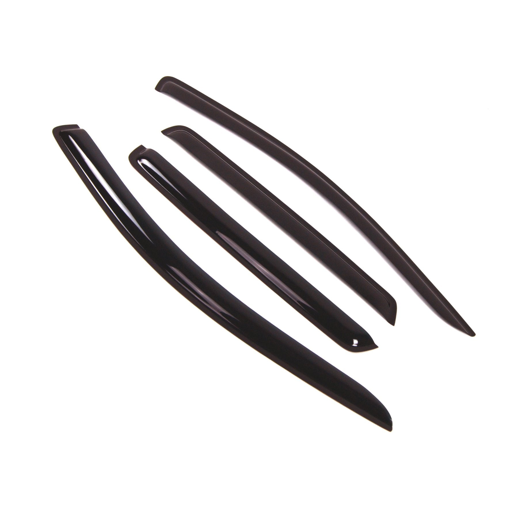 Tuningpros Outside Mount Window Vent Visors Rain Guards Compatible With Dodge Journey 2017-2018 | Side Window Wind Deflectors Ra