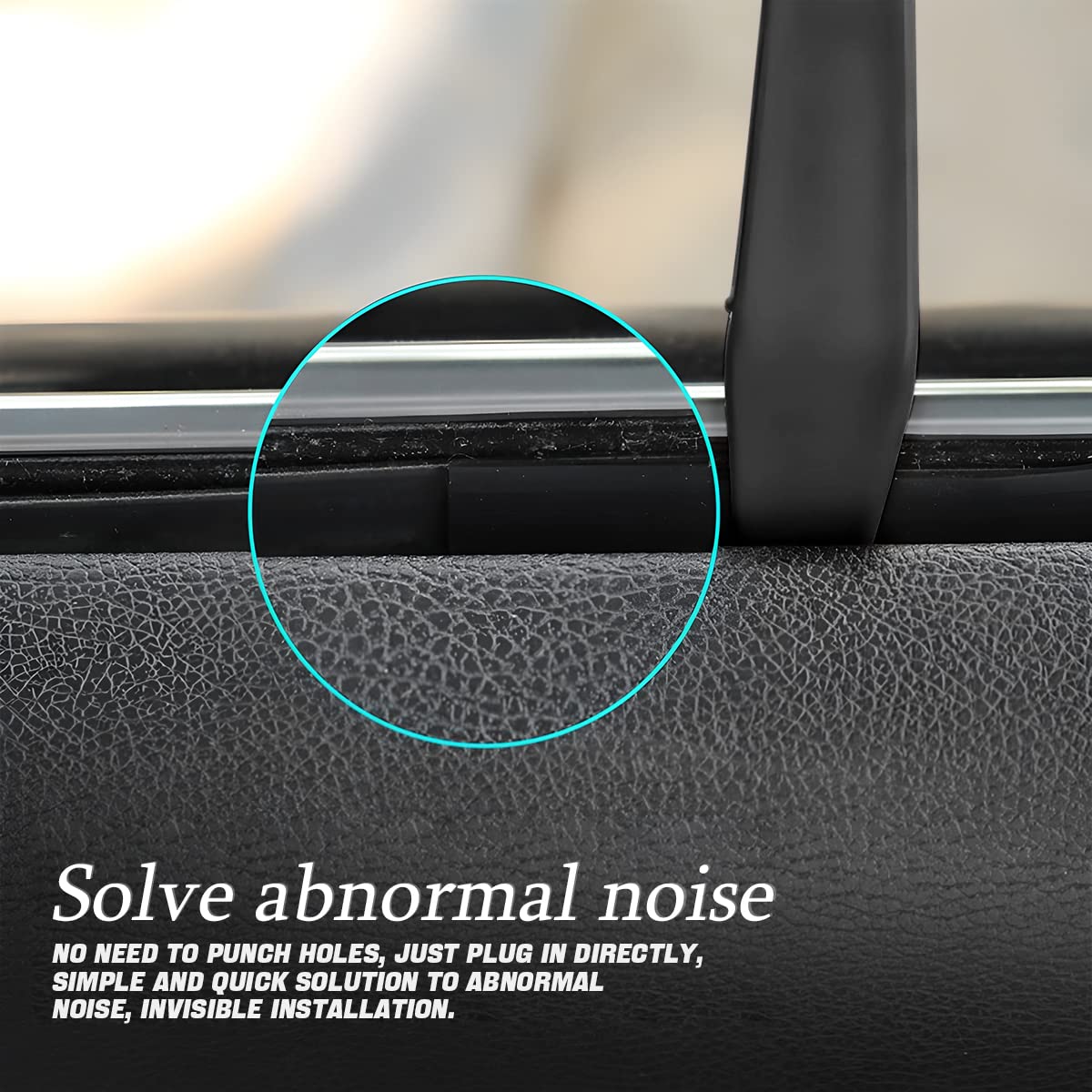 AUCELI Car Window Seal Strip, Windshield Weather Strip for Car, Automotive Waterproof Soundproof V-Shape Self Adhesive Trim Cove