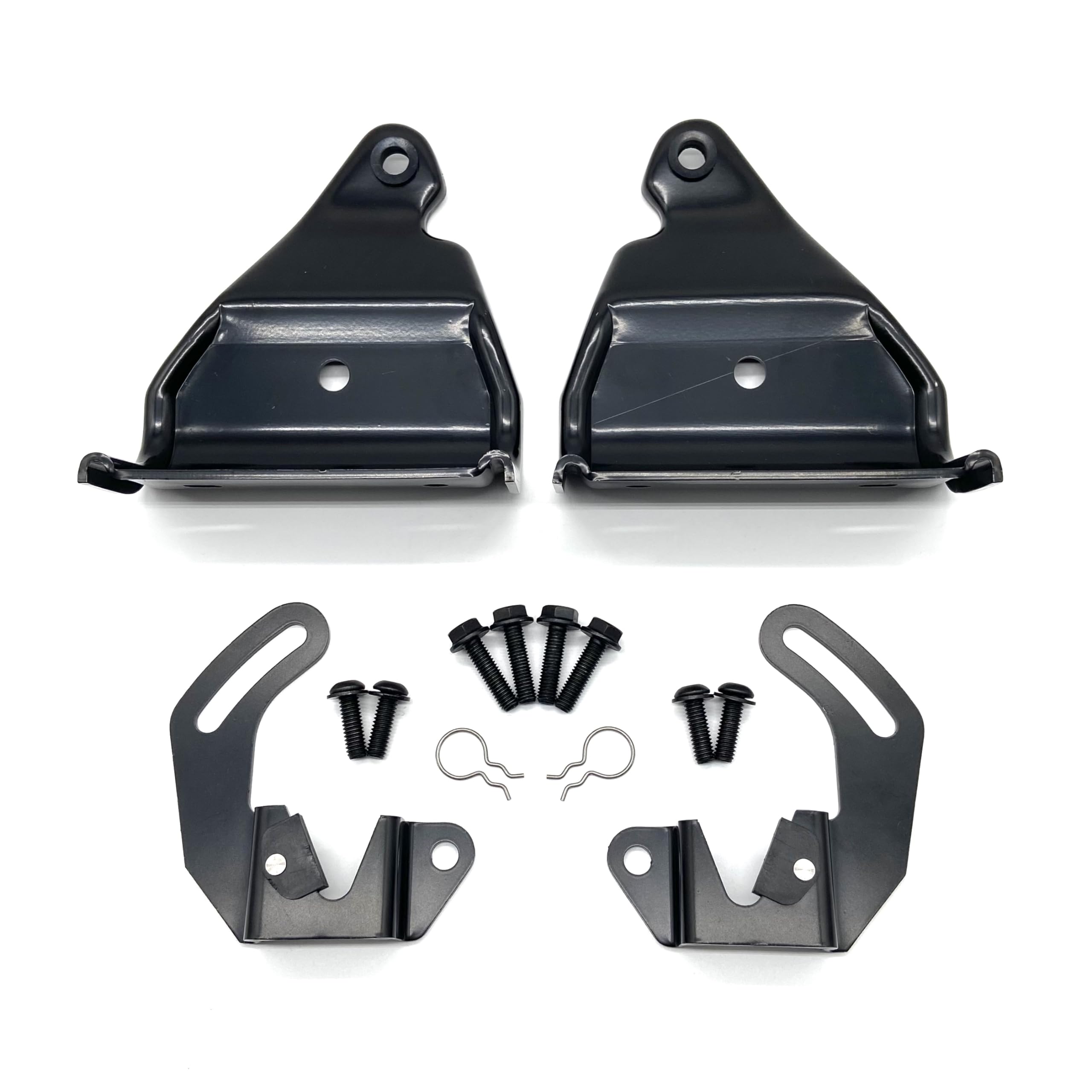 Generic Region Offroad Rear Seat Mounting Brackets and Bolts Compatible with Jeep Wrangler TJ 1997-2002, Black