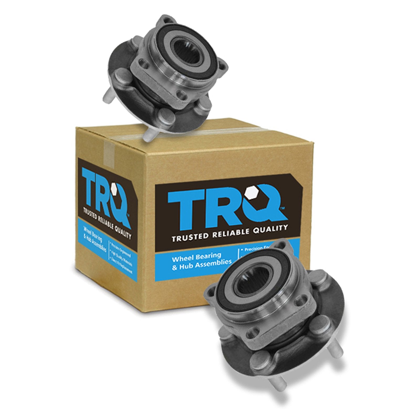 Trq Front Wheel Hub Bearings Assembly Set Compatible With 2009-2014 Subaru Forester 2012-2014 Impreza 2005-2014 Legacy Outback 2