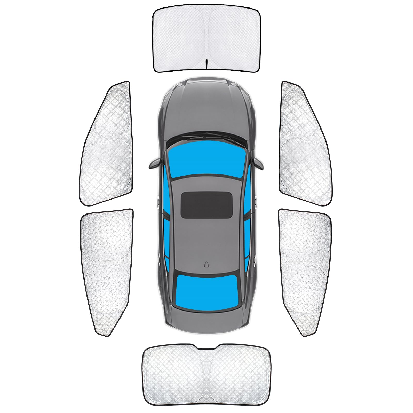 Kmf Windshield Sun Shade Replacement For Nissan Altima Accessories 2019-2024 2025, Side Window Sun Shade Cover Sun Visor Shield