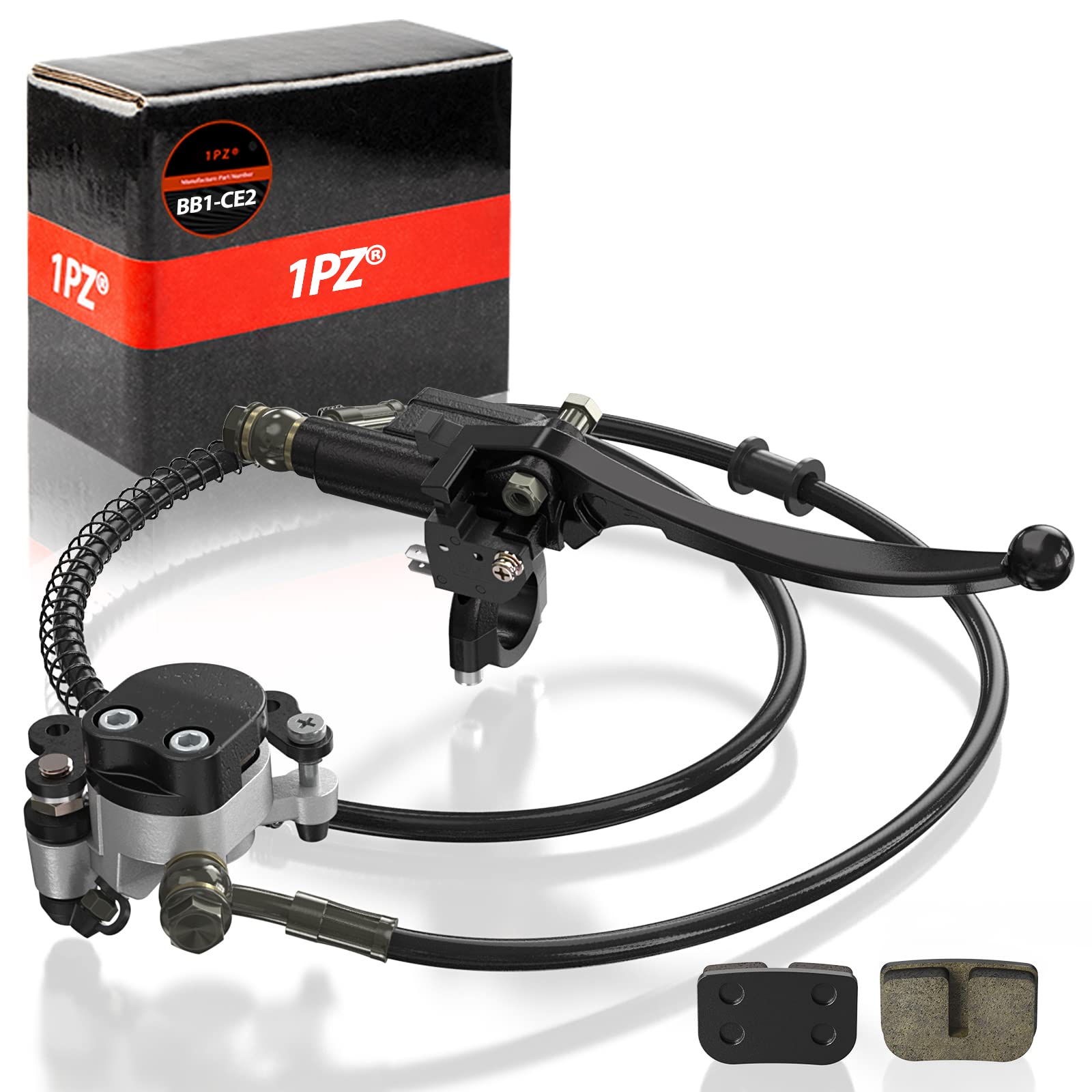 1Pz Bb1-Ce2 51Inch Upgraded Hydraulic Brake Master Cylinder Caliper With Brake Pad Replacement For 97Cc 2.8Hp Baja Doodle Bug Db