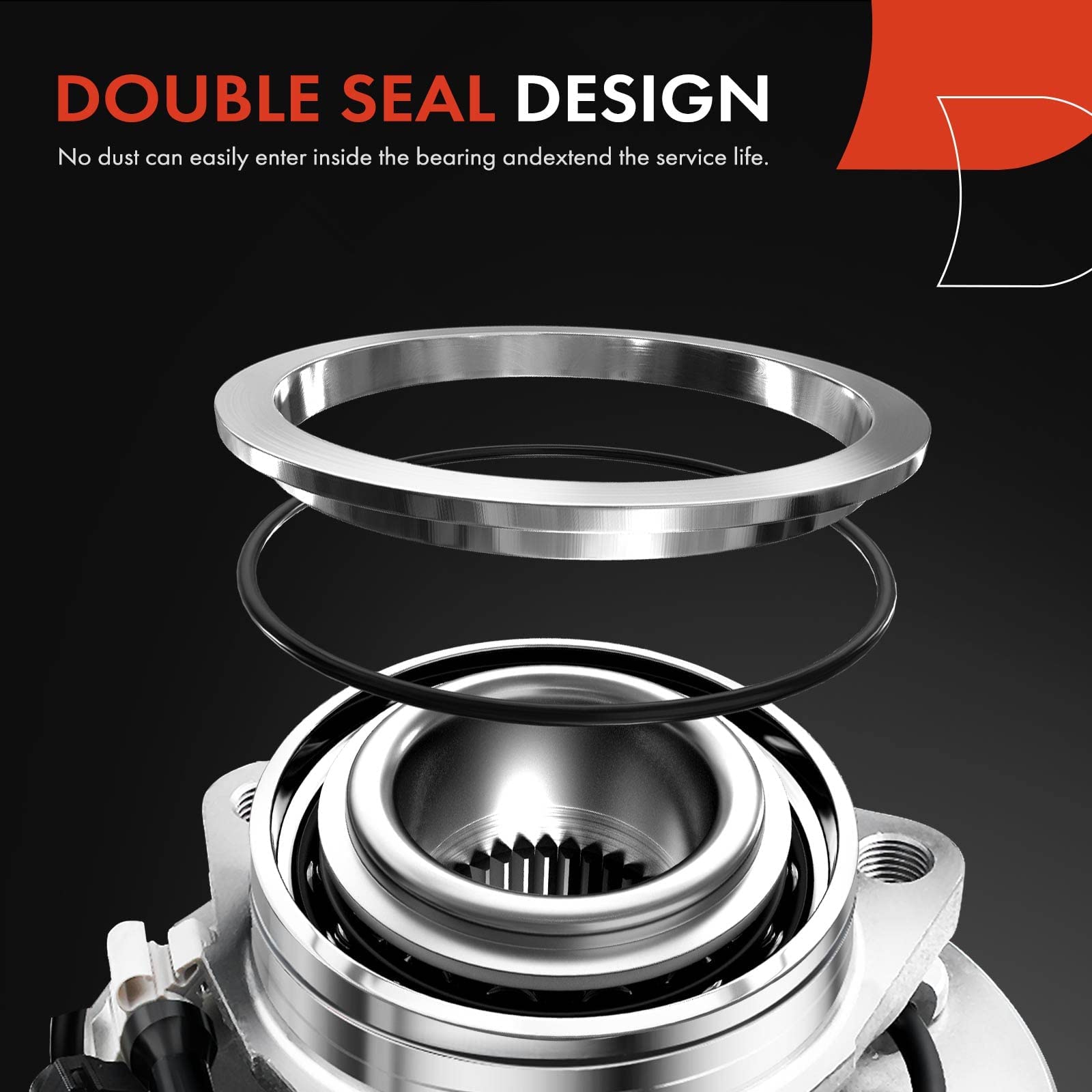 A-Premium 2 X Front Wheel Bearing And Hub Assembly With Abs & 5-Lug Compatible With Ram 1500 2012-2018, 1500 Classic 2019-2022