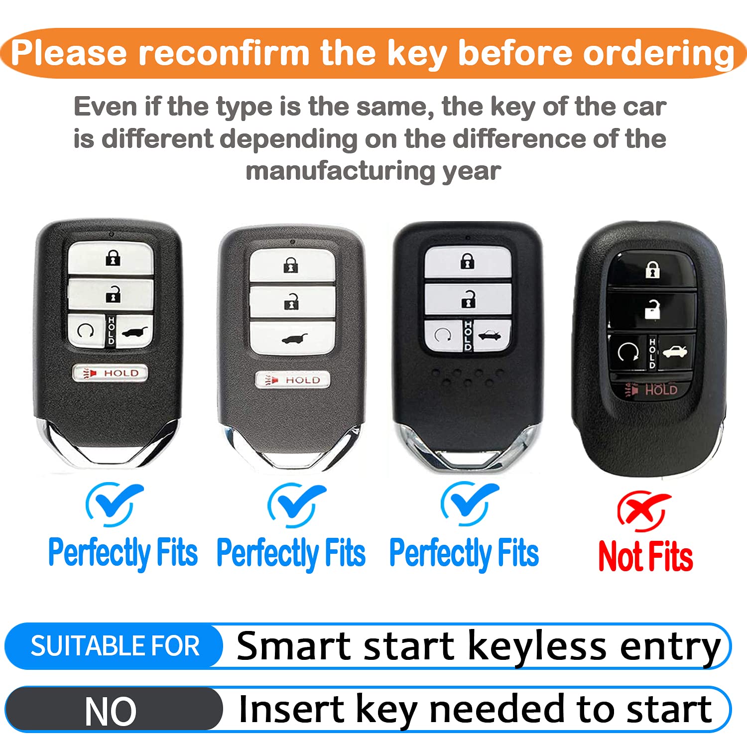 Sindeda For Honda Key Fob Cover With Leather Keychain,Soft Tpu Full Cover Protection,Key Fob Case Compatible Honda Accord Civic