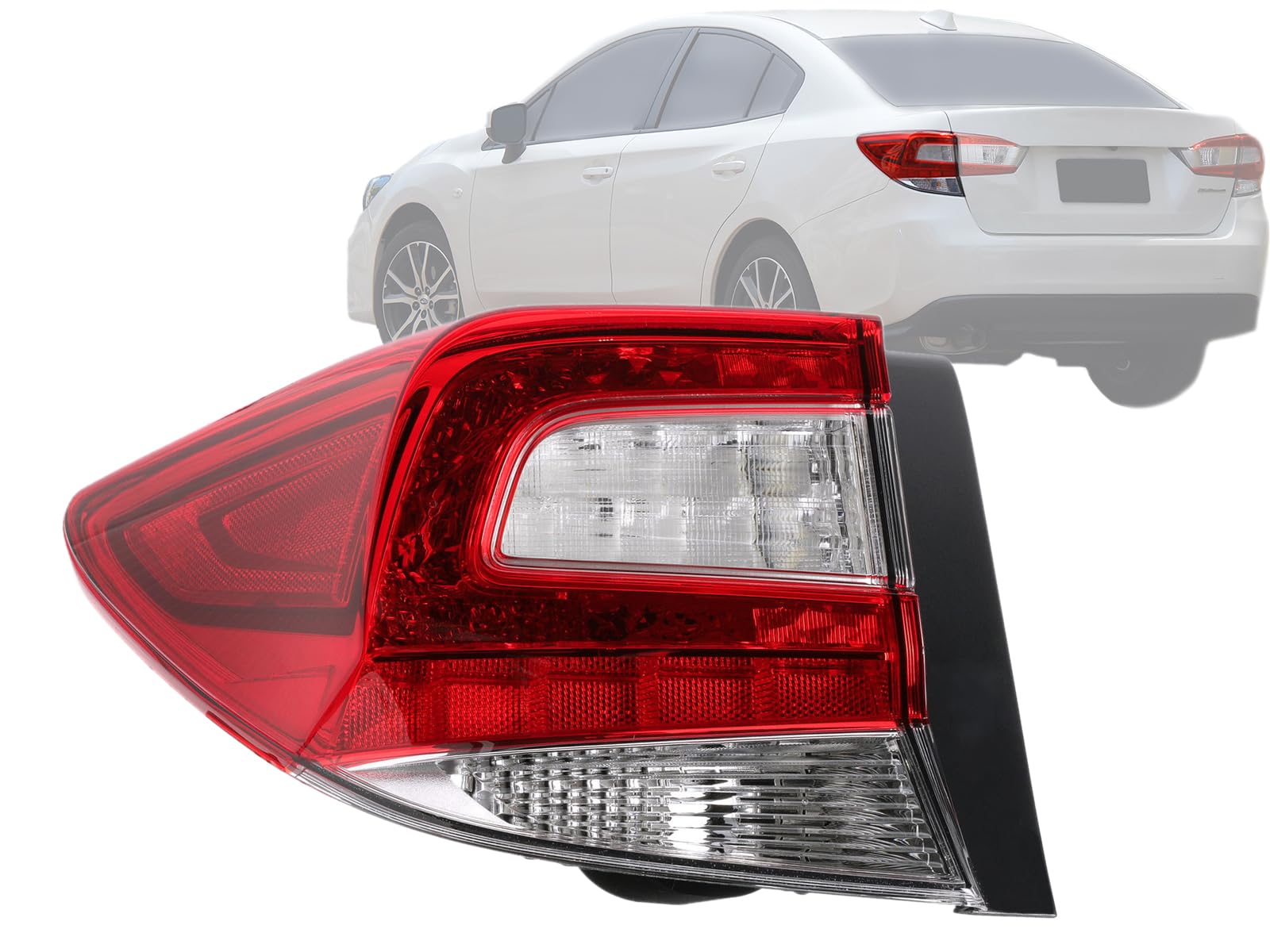 Auto Parts Avenue APA Replacement Tail Light Rear Lamp for 2017 2018 2019 2020 2021 2022 2023 Impreza Sedan Outer Driver Left Si