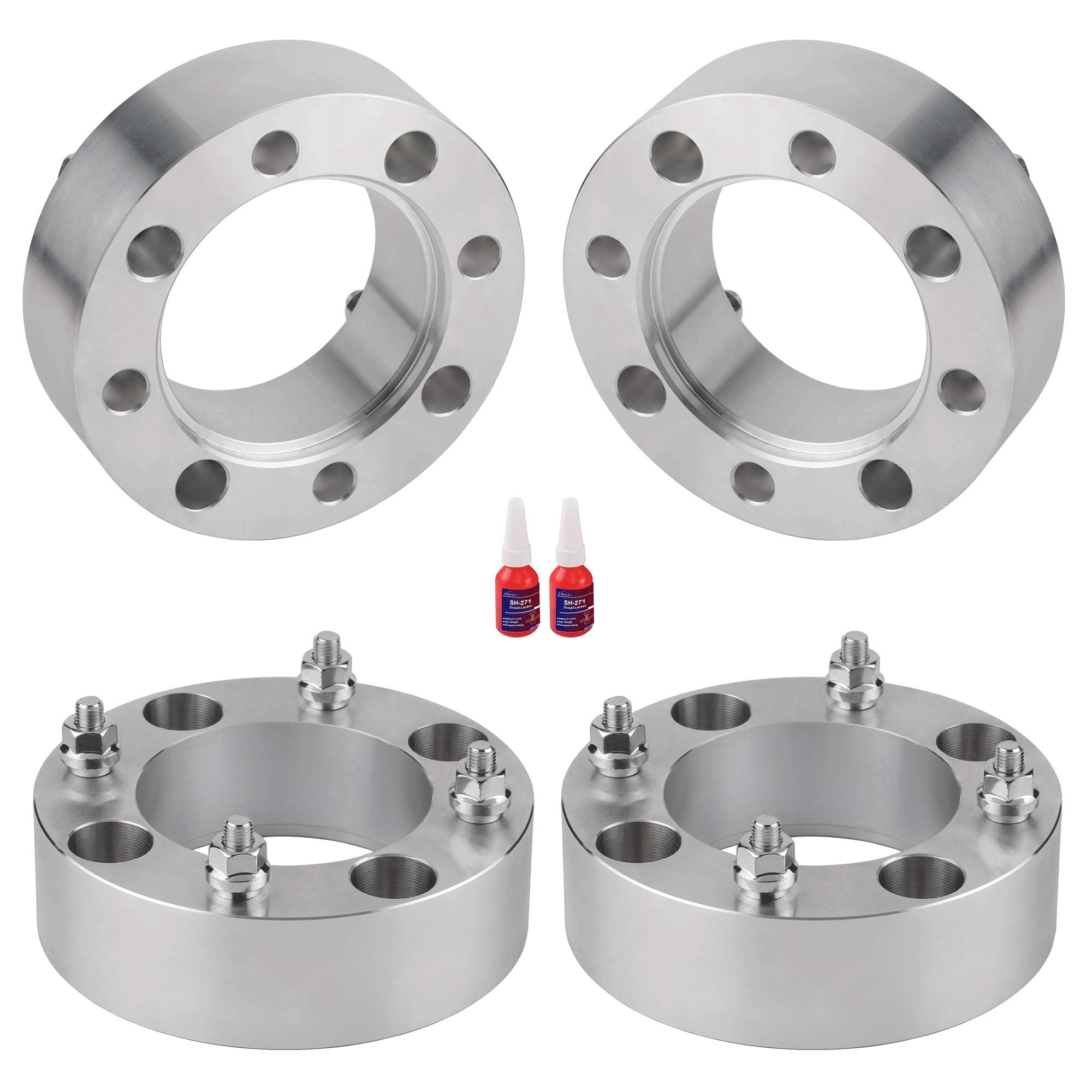 2 inch 4x137 Wheel Spacers for CAN-AM Bombardier Outlander Commander Kawasaki Mule, 4PCS 4x137mm Wheel Spacer with 10x1.25 Studs
