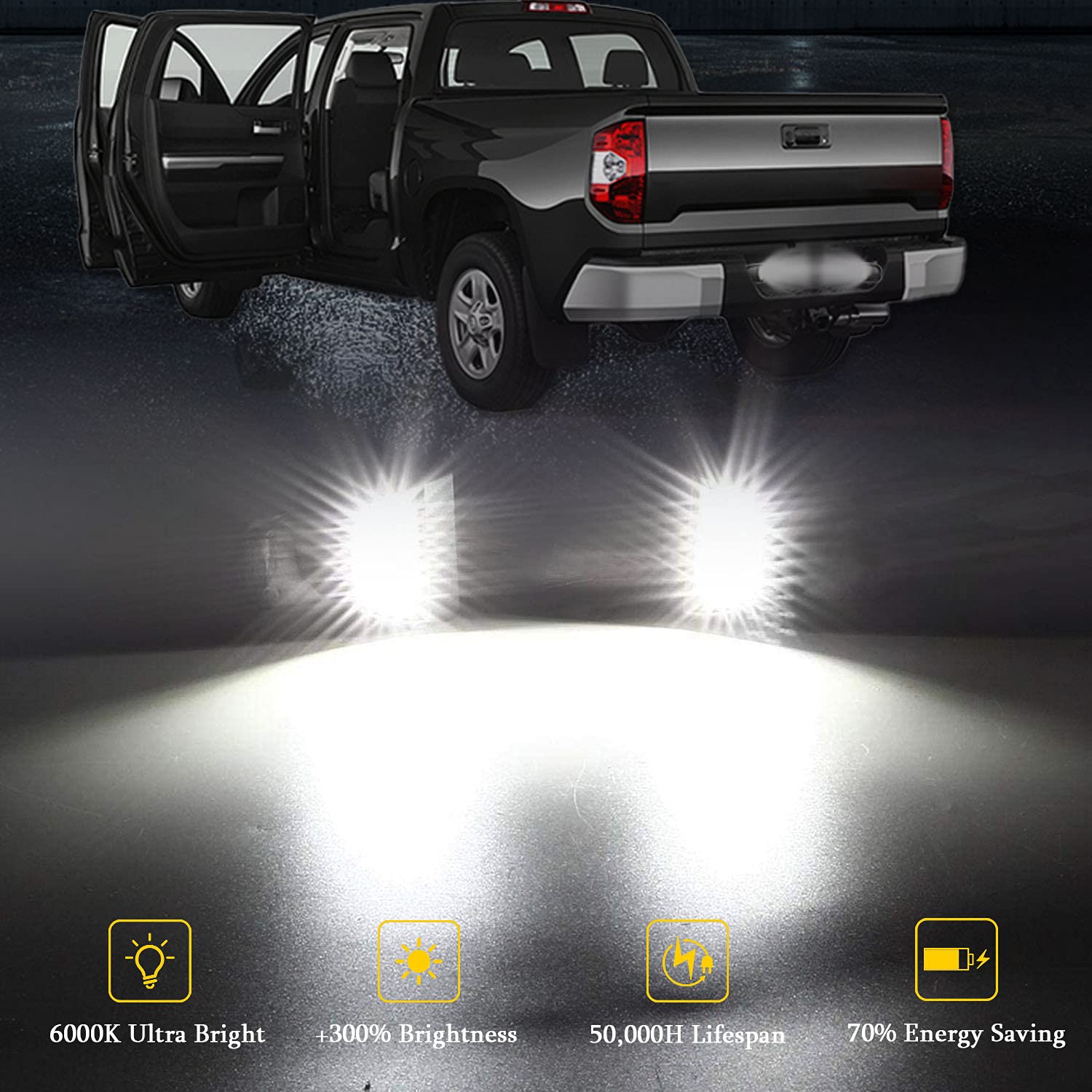 Xtauto Led License Plate Lights Lamp Super Bright Assembly Replacement For Cadillac Escalade Chevy Silverado 1500 2500 3500 Subu