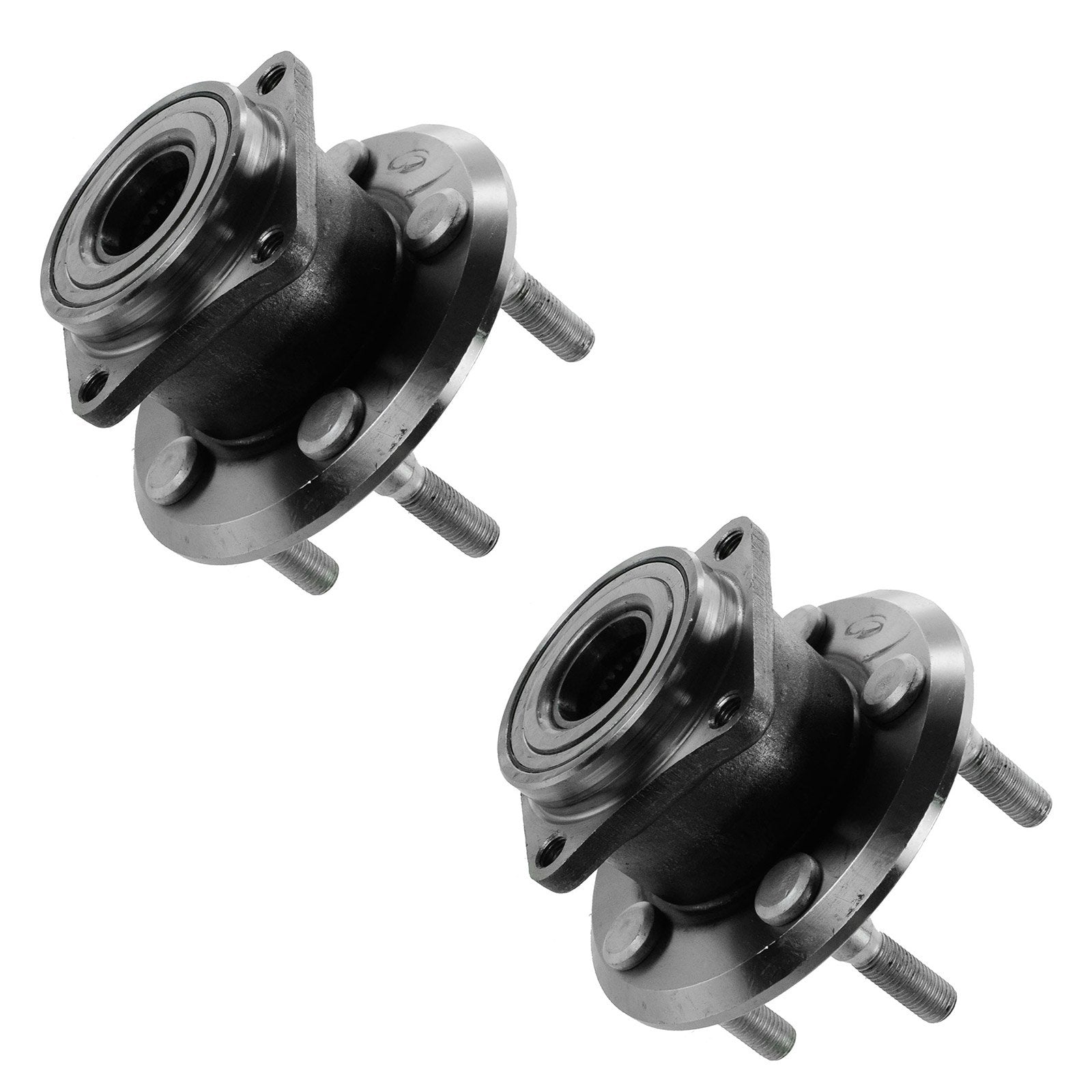 Trq Rear Wheel Hub Bearings Assembly Set Compatible With 2003-2006 Pontiac Vibe Toyota Matrix