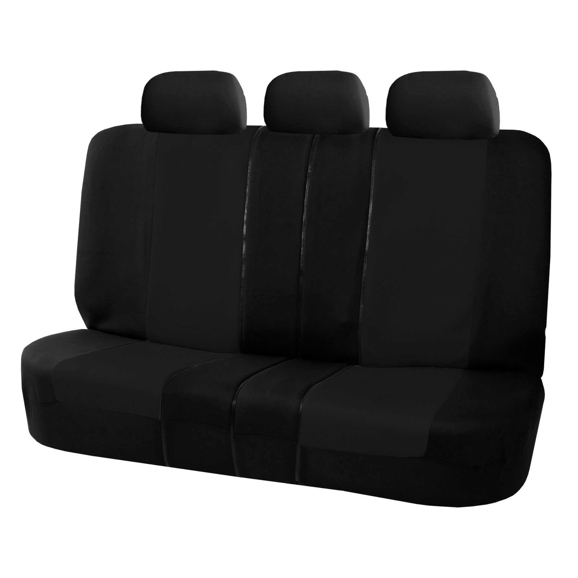 FH Group FB051BLACK013 Black Universal Split Bench Seat Cover (Allow Right and left 40/60 Split, 50/50 Split Fit Most of Vehicle