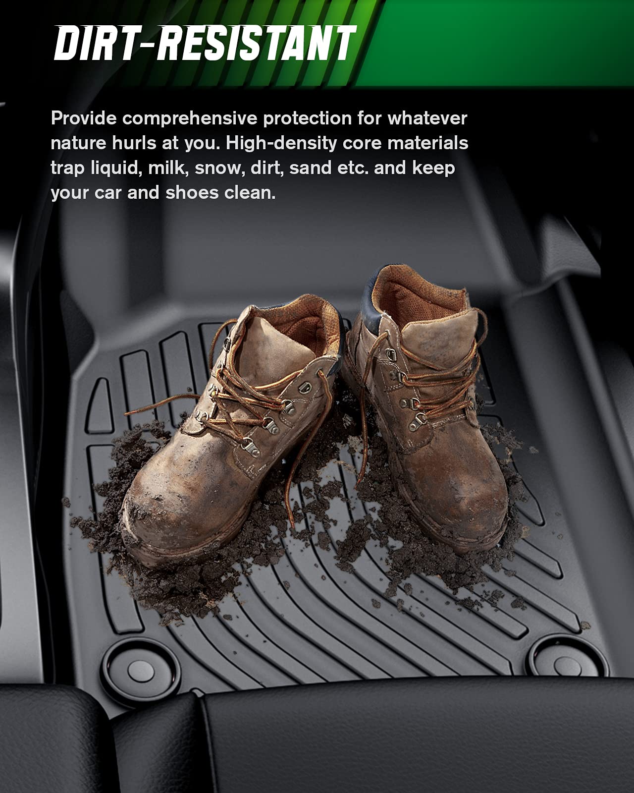 Viwik Floor Mats Compatible For 2014-2019 Highlander, Car Mats All Weather Protection Custom Floor Liners Full Set Include Front