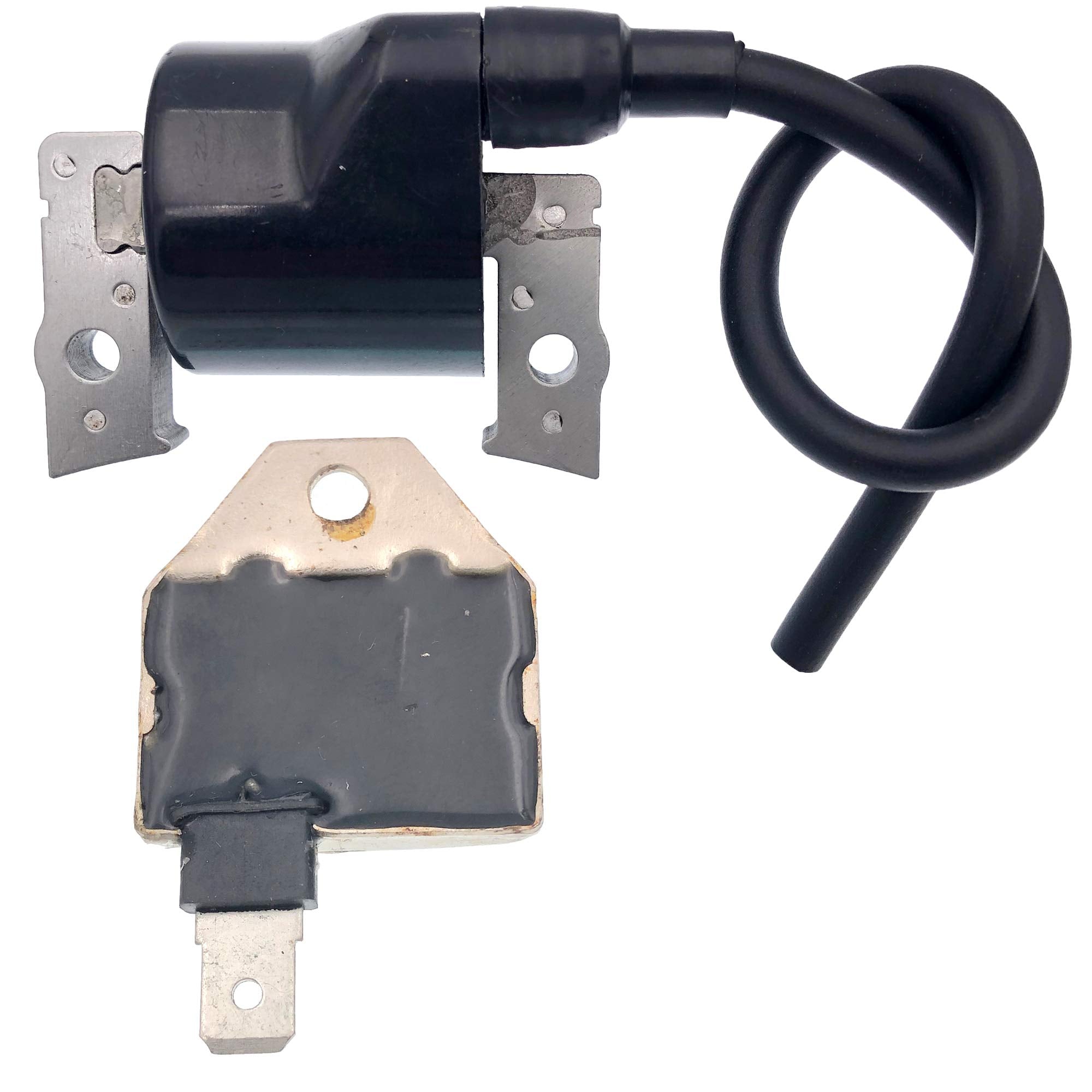 PARTSRUN Ignition Coil & Igniter Module Set for Kawasaki & John Deere Tractors, Models 21121-2070 & 21119-2161
