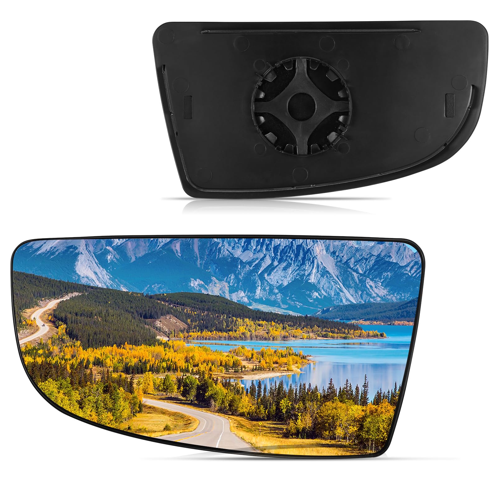 BDFHYK Driver Left Side Lower Mirror Glass Compatible with Transit T150 T250 T350 2015-2022 Side View Convex Mirror Glass with B