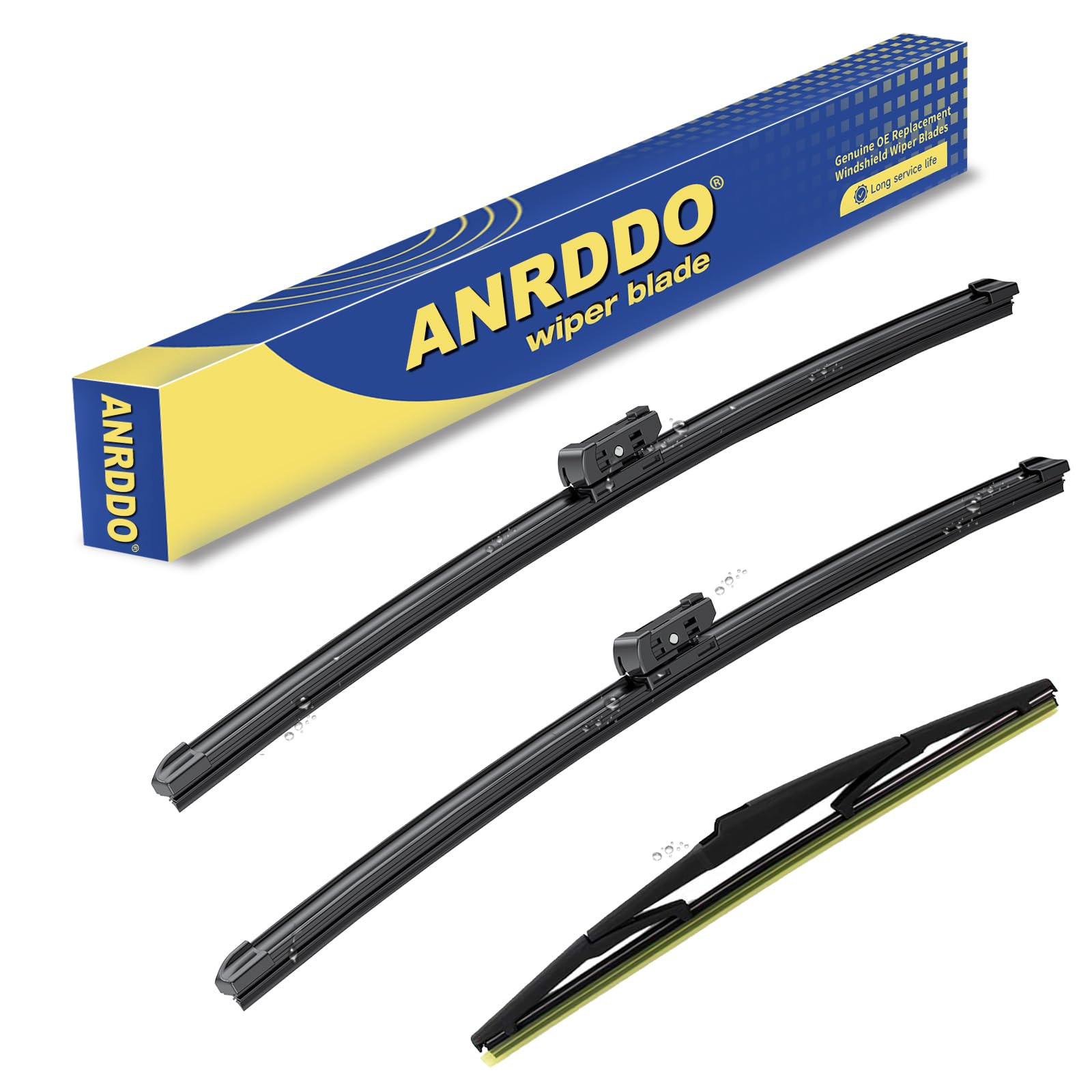 3 wipers Replacement for Mazda CX-5 CX-9 2017 2018 2019 2020 2021 2022 CX5 CX9 -Original Equipment Windshield Wiper Blades Set 2