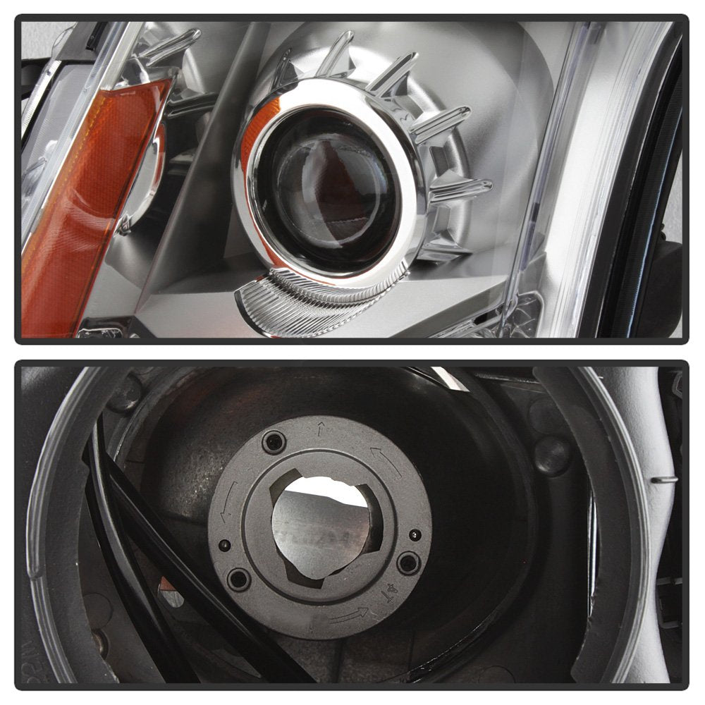Acanii - For [Halogen Model Only] 2010-2016 Cadillac Srx Halogen Replacement Projector Headlight Headlamp - Driver Side