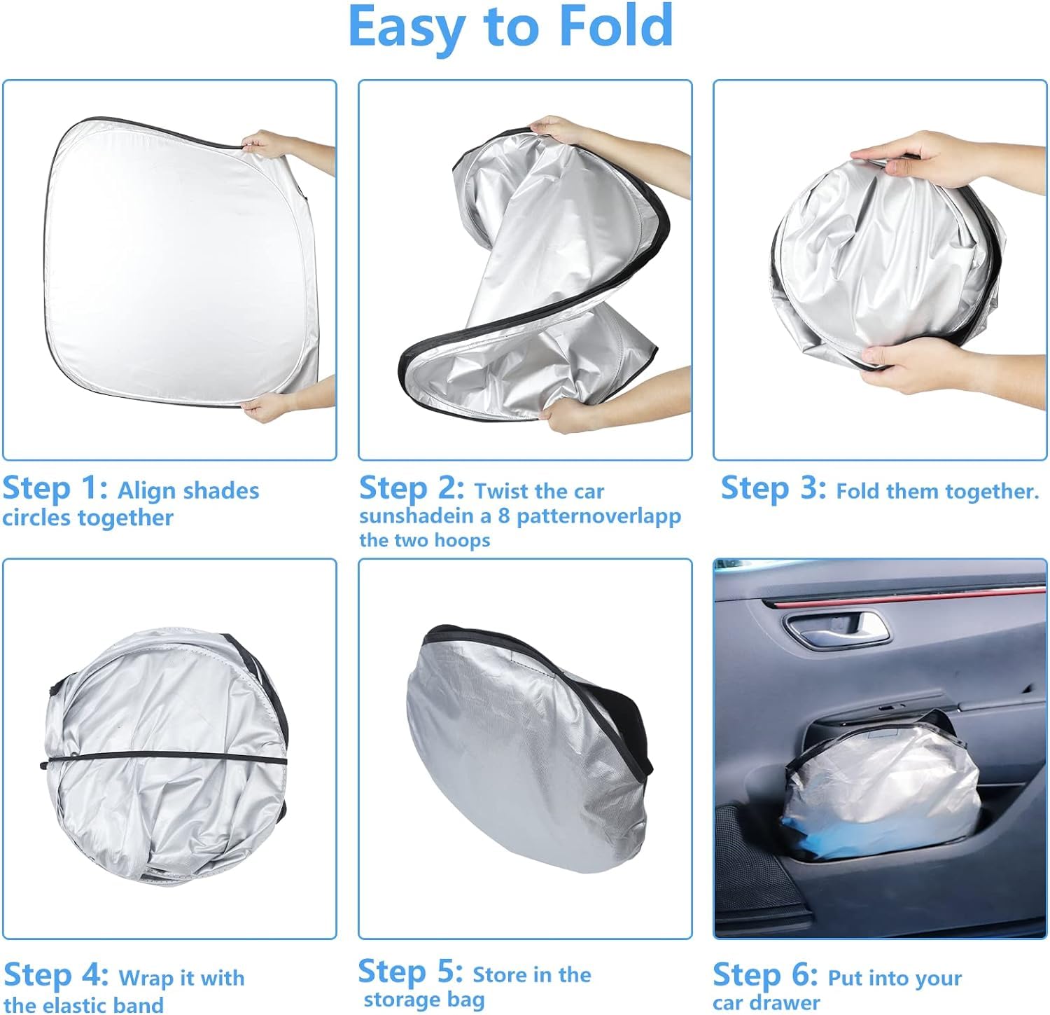 Windshield Sun Shade For Ford Focus Accessories Window Sunshade Fit 2025 2024 2023 2022 2021 2020 2019 Ford Focus Front Window S
