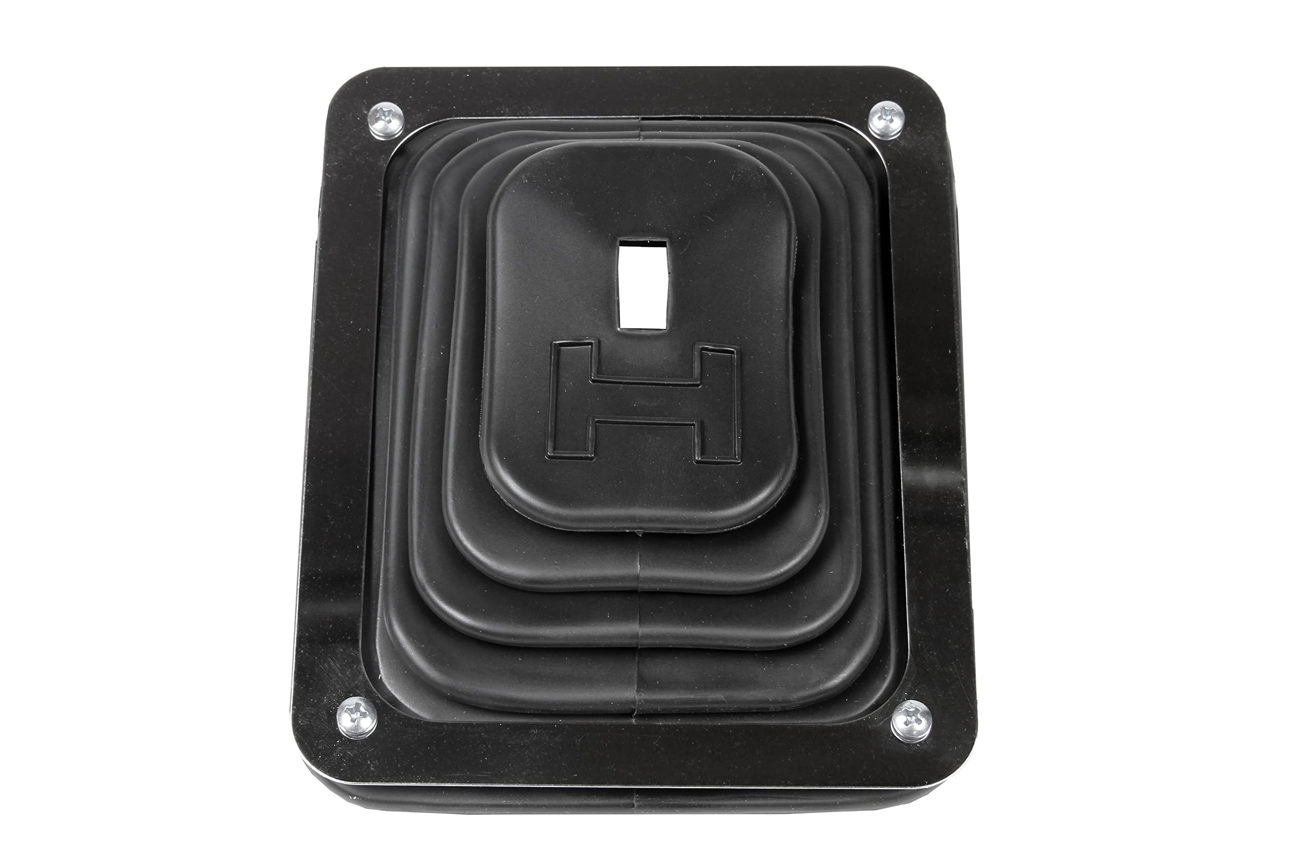 Hurst B-4 Shifter Boot and Plate Kit, Black, Model 1144580, Plastic Material, No Size