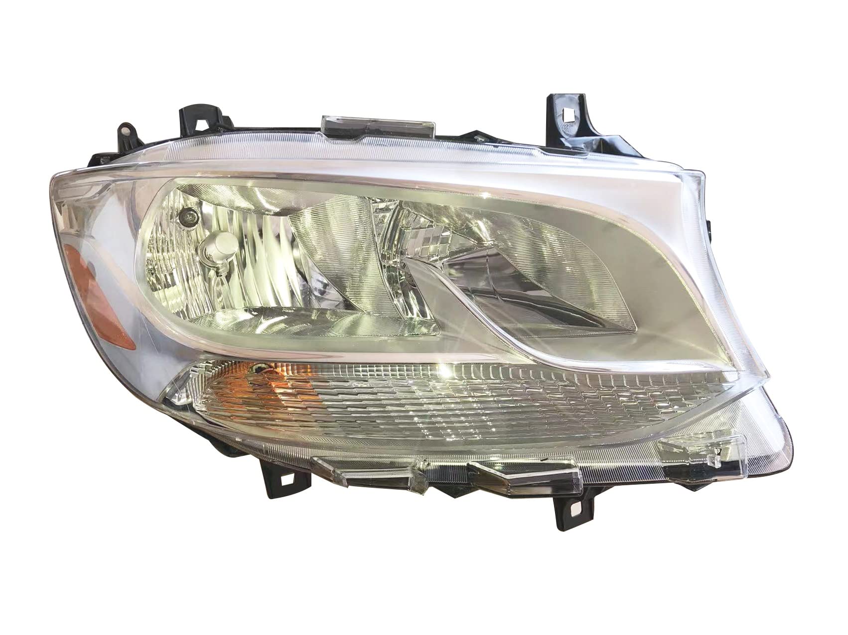 LONGLING Replacement Headlight Chrome Trim Passenger Right Side Headlamp Complete Assemble For Mercedes-Benz Sprinter Freightlin