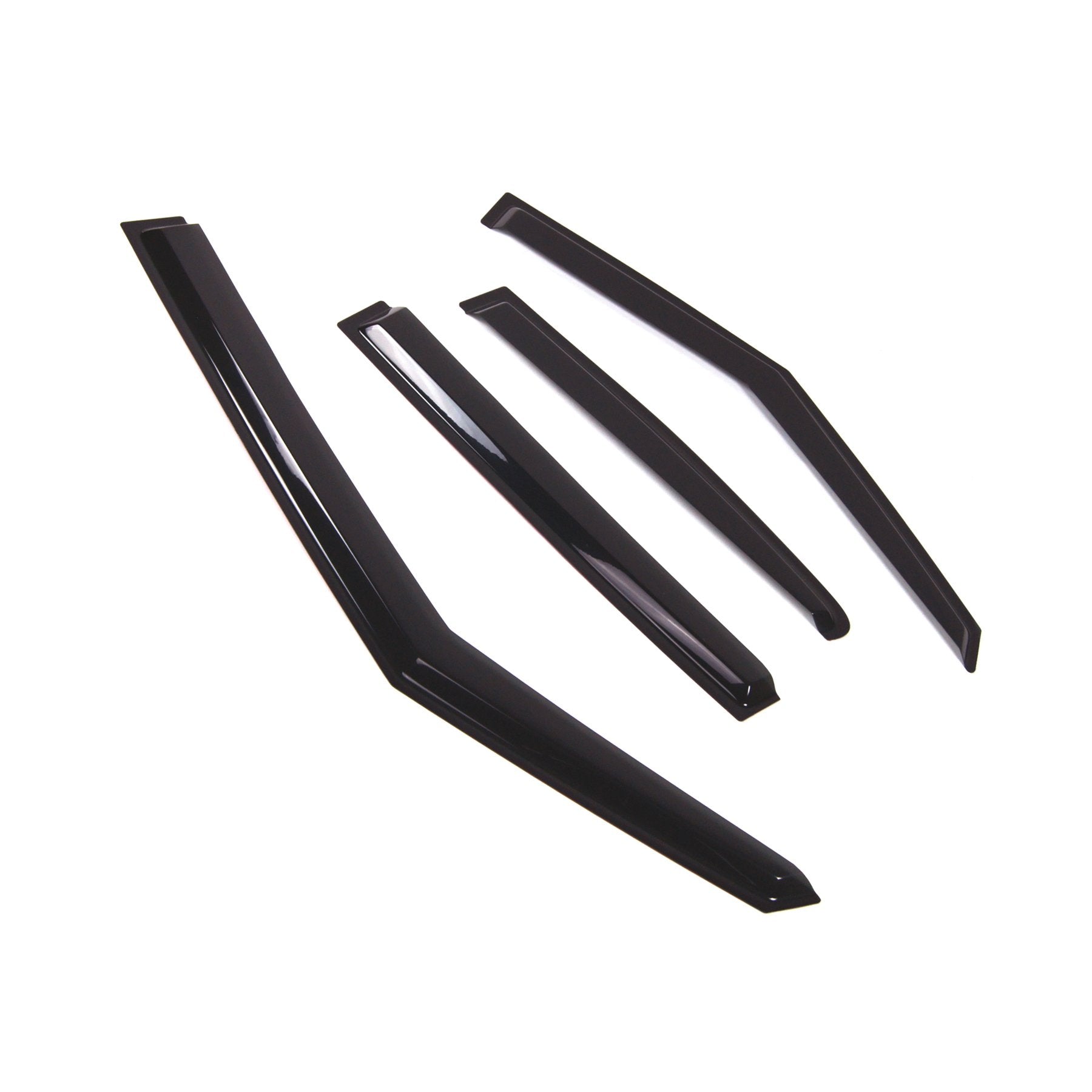 Tuningpros Outside Mount Window Vent Visors Rain Guards Compatible With 2017-2018 | Side Window Wind Deflectors Rain Shields | B