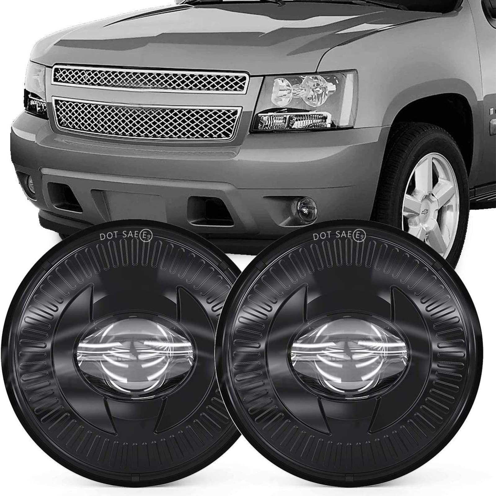Bicyaco Led Fog Lights 5202 Compatible With 07-14 Suburban/Tahoe/07-13 Avalanche/10-13 Camaro/15-16 Colorado/15 Silverado/Gmc Ac