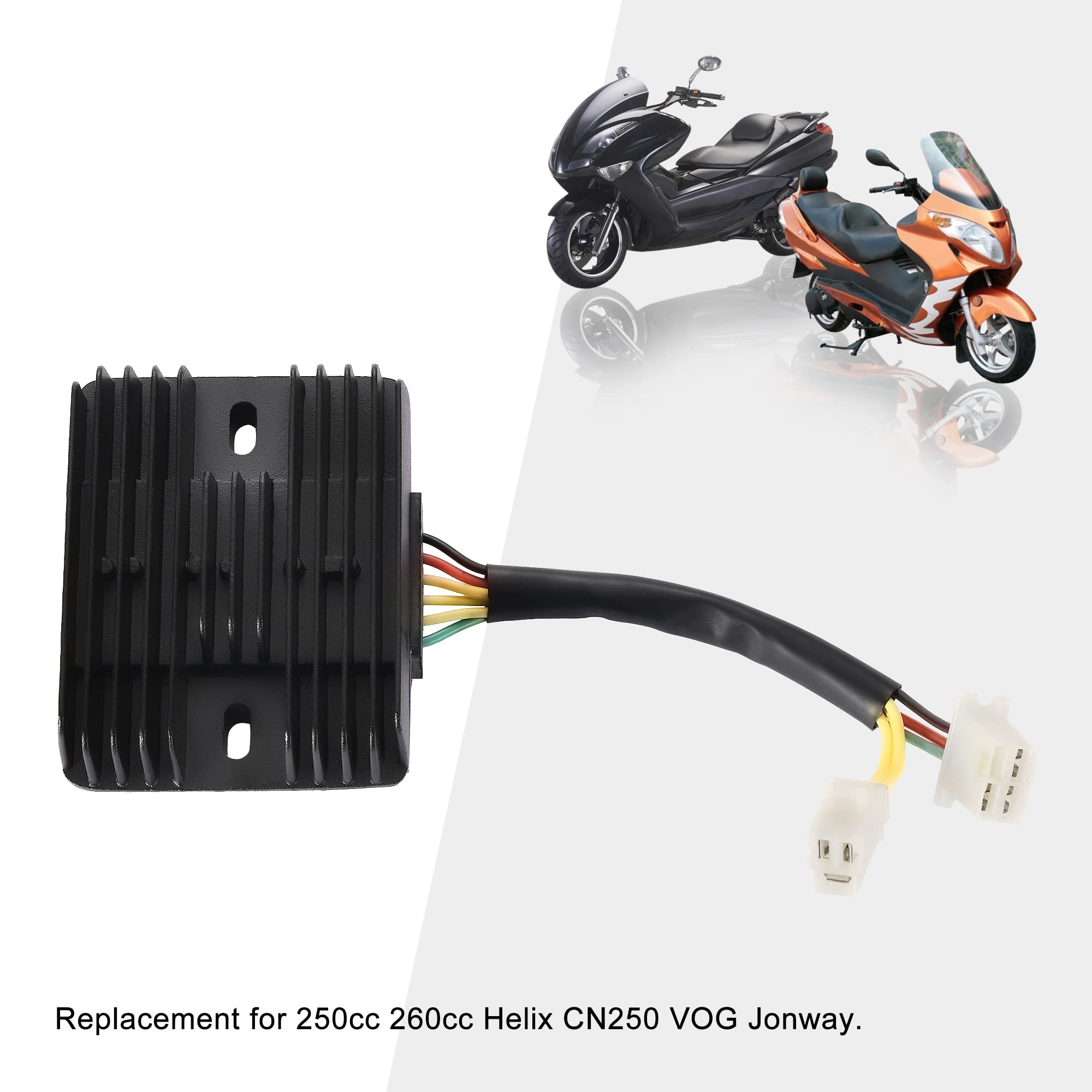 Goofit Voltage Regulator Rectifier Replacement For 250Cc 260Cc Helix Cn250 Vog Jonway