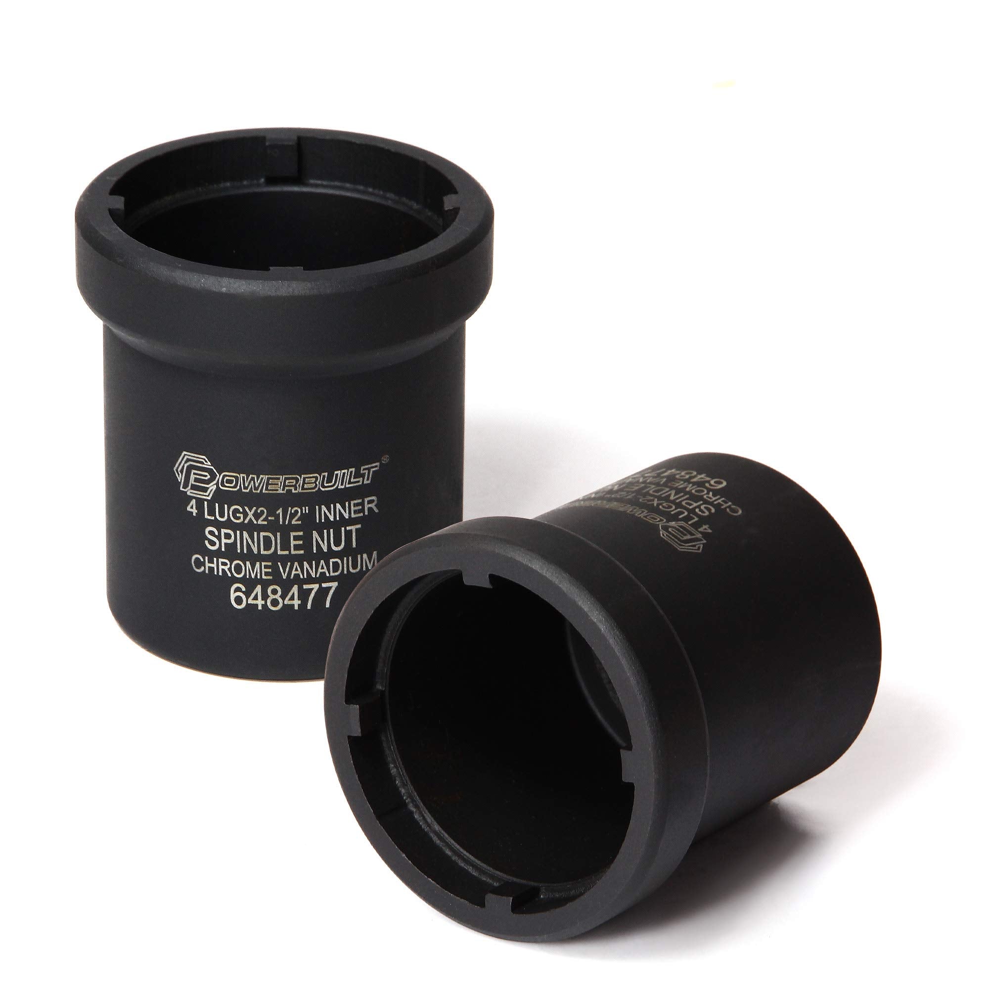 Powerbuilt Spindle Nut Socket, Removal Spindle Nuts, 4Lug, Dodge, Chevy, Ford, GM Trucks, Hub Sockets, Truck Repair Tool  6484