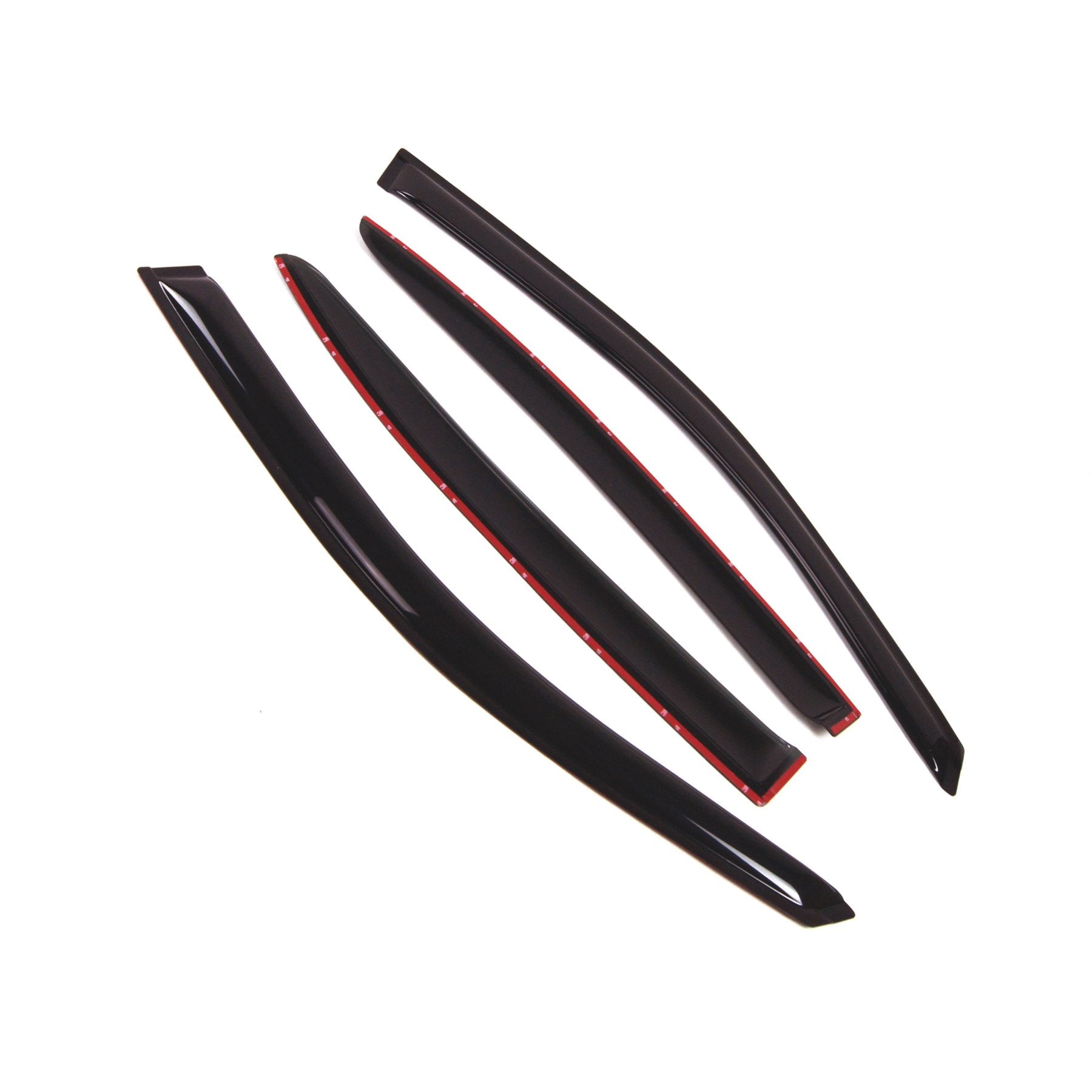 Tuningpros Outside Mount Window Vent Visors Rain Guards Compatible With Dodge Avenger 2008-2014 | Side Window Wind Deflectors Ra