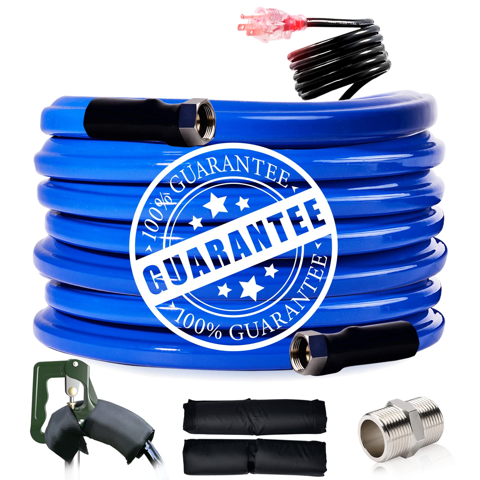 Rehoseup 90Ft Heated Water Hose For Rv,-45 ? Antifreeze Heated Drinking Garden Water Hose?Electrically Heated Garden Hoses, Rv A