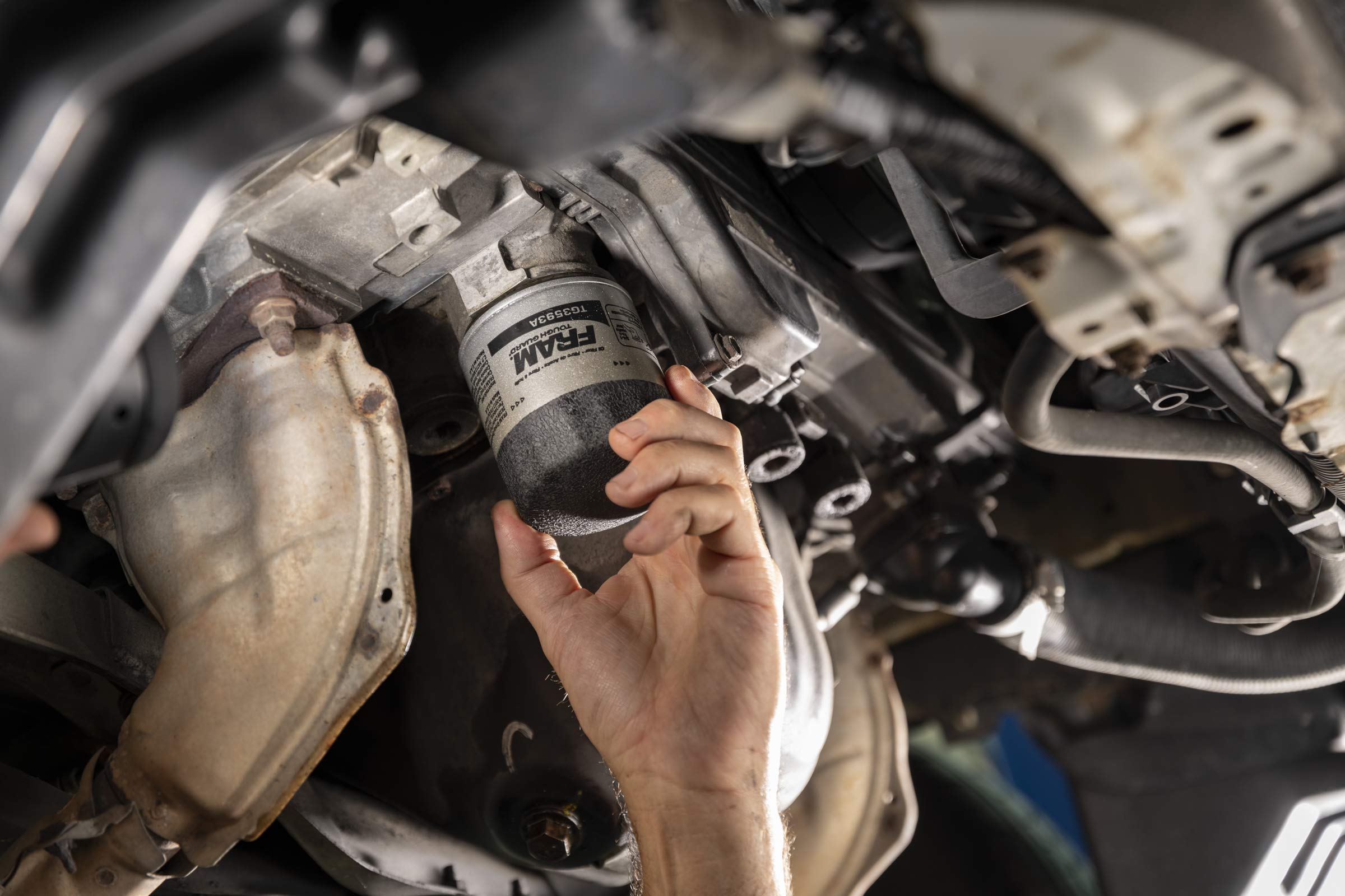 Fram Tough Guard Replacement Oil Filter Tg4386, Designed For Interval Full-Flow Changes Lasting Up To 15K Miles