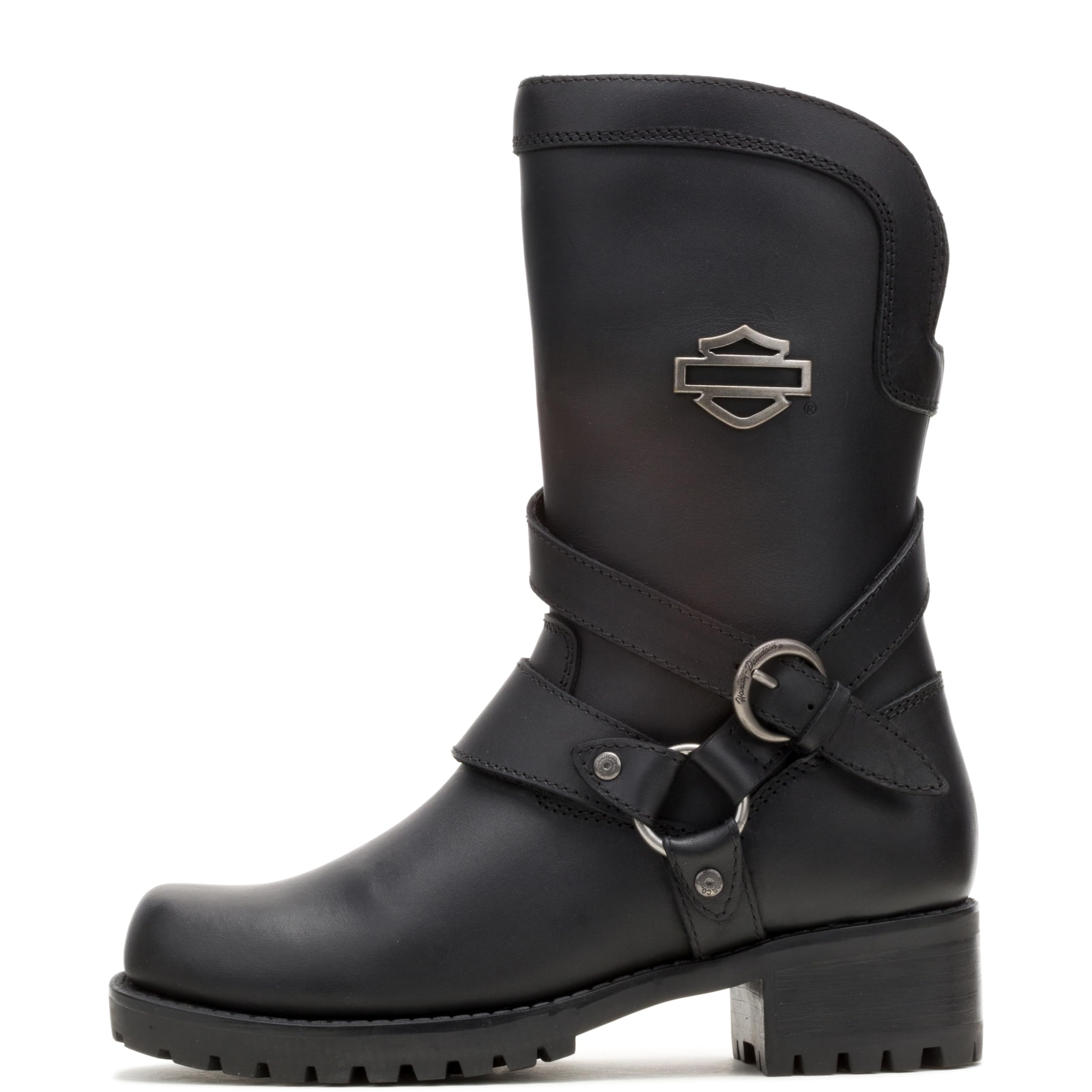 Harley-Davidson Footwear Womens Amber Motorcycle Boots, Black, 6 Us