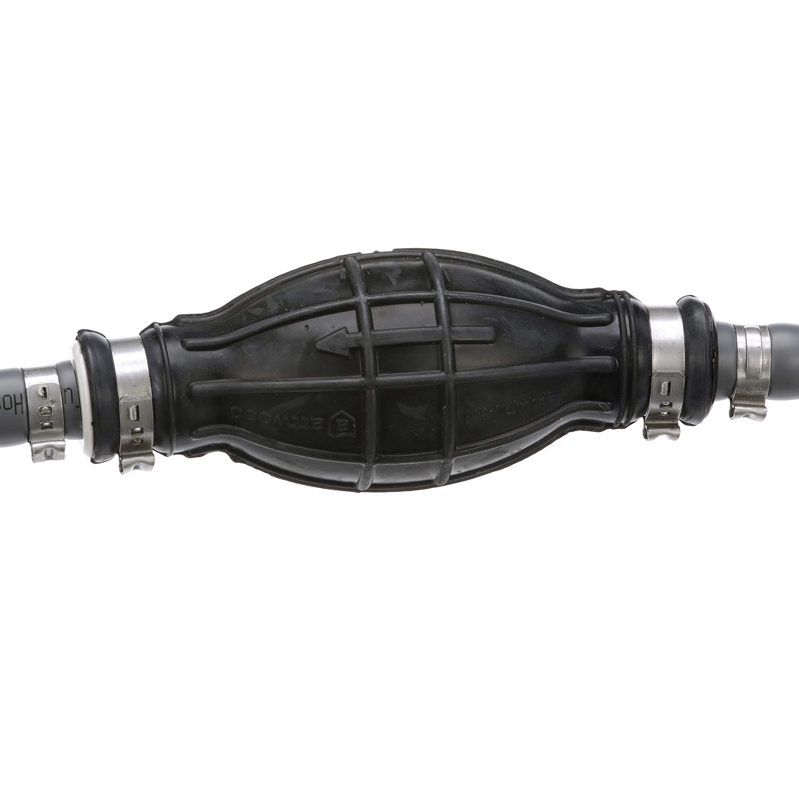 Attwood 93806Musd7 Mercury Fuel Line Kit, 6 Feet Long, 3/8-Inch Diameter, Multi-Layer Low-Permeation Primer Bulb